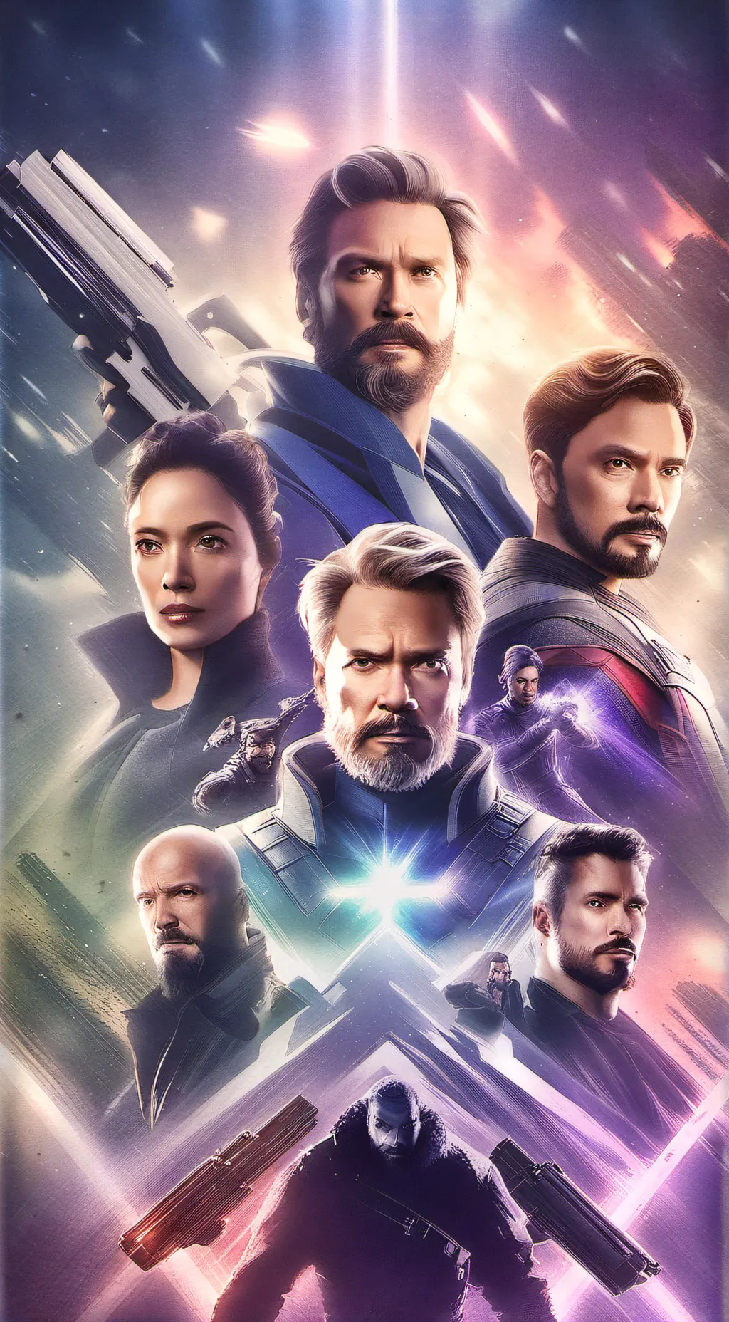 ai character: The Avengers  background