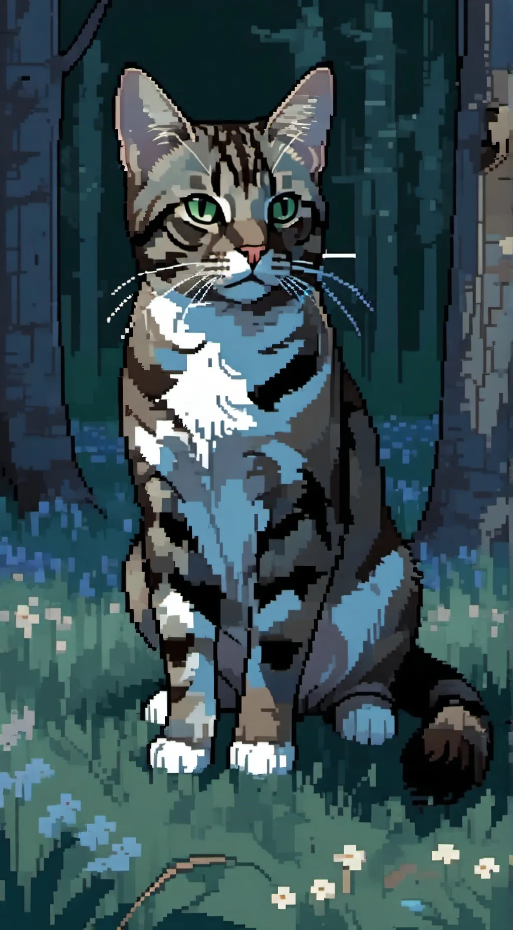 ai character: (+SUNSETPAW+) background