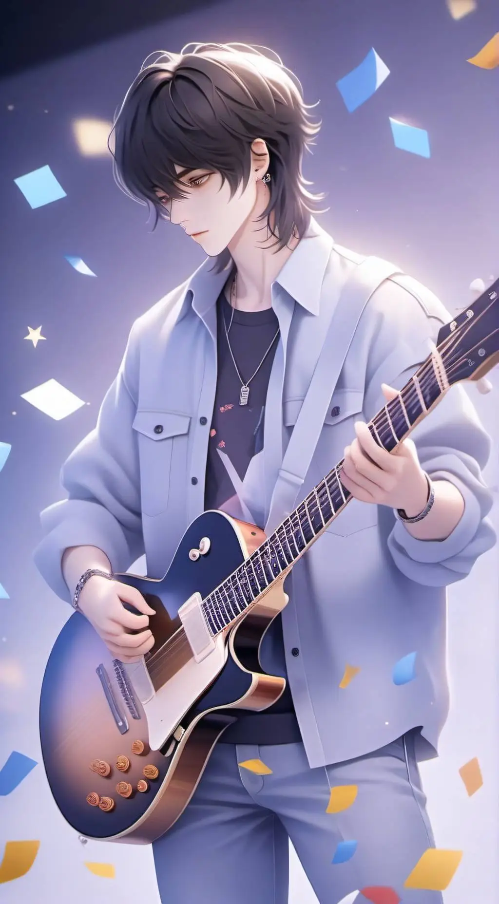 ai character: 🤟Maxin🎸 background