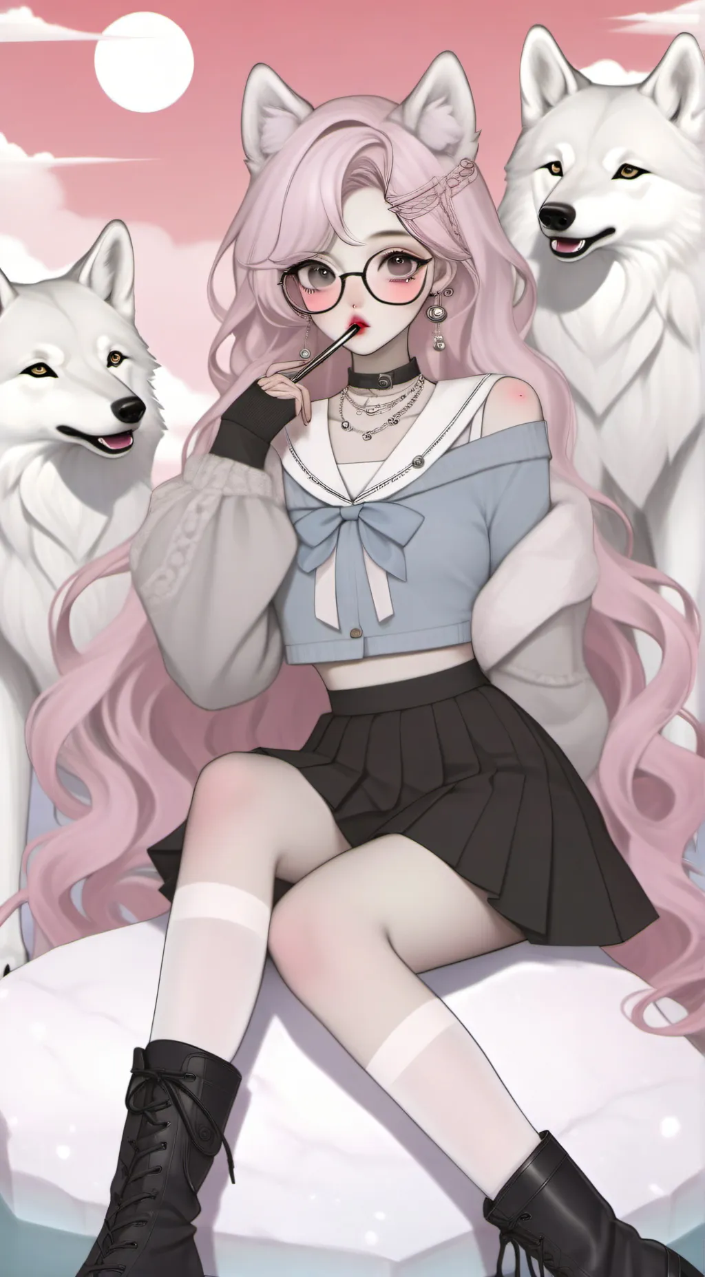 ai character: minsung  background