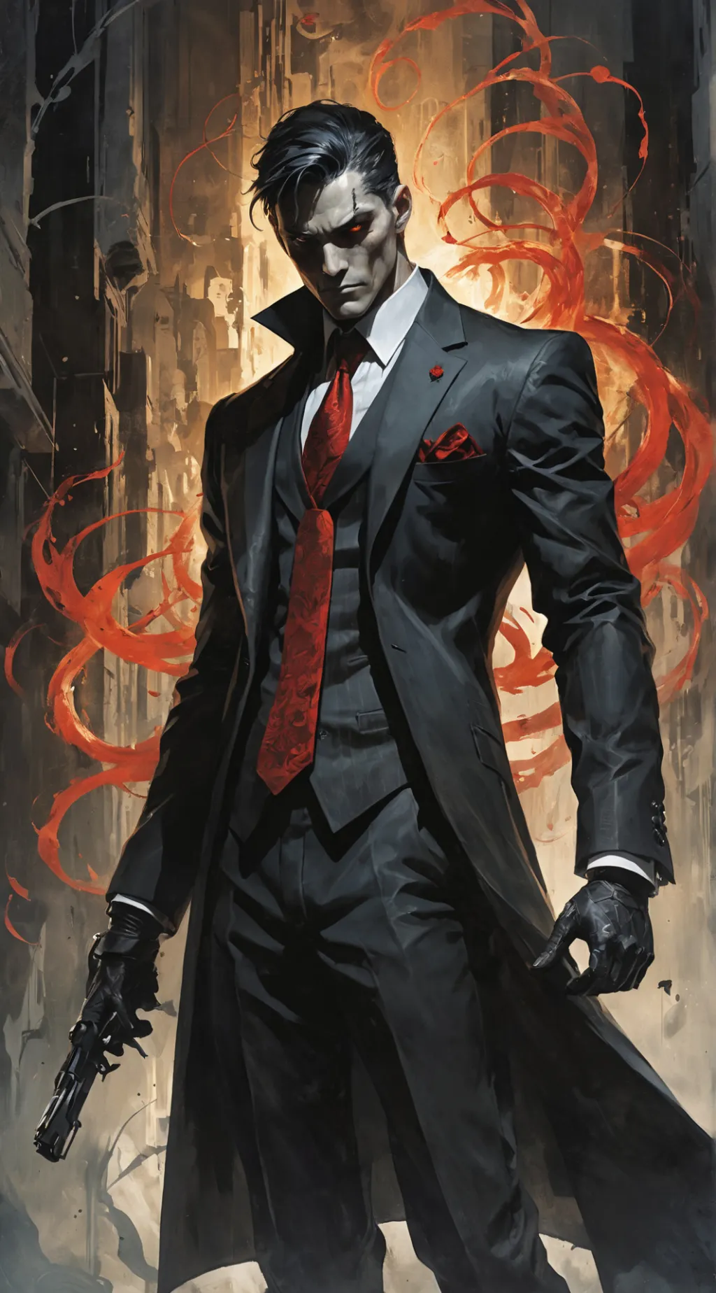 ai character: Damien background