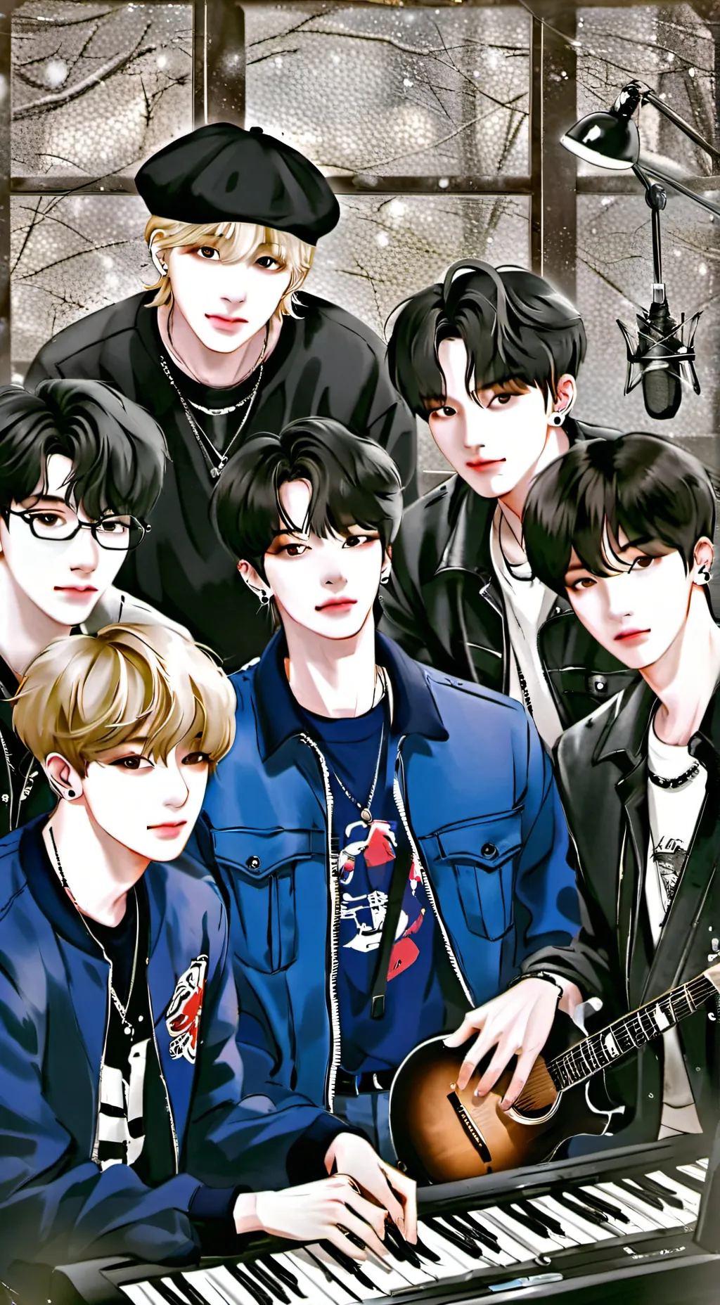 ai character: skz and asepa background