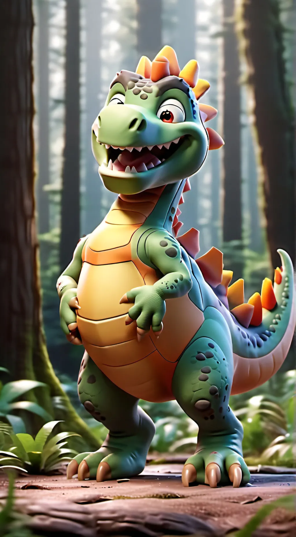 ai character: Deeno the Dino background