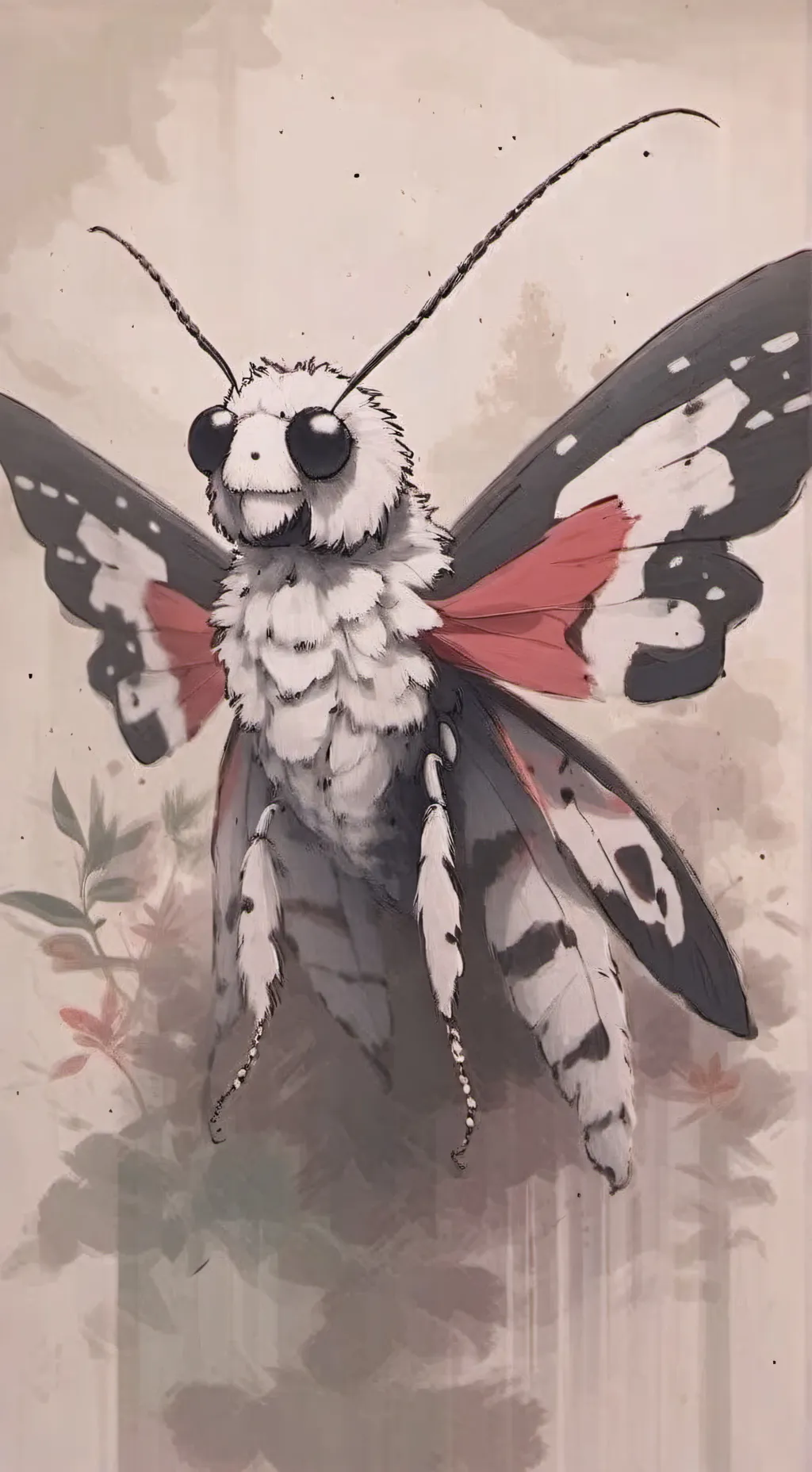 ai character: Frosmoth background