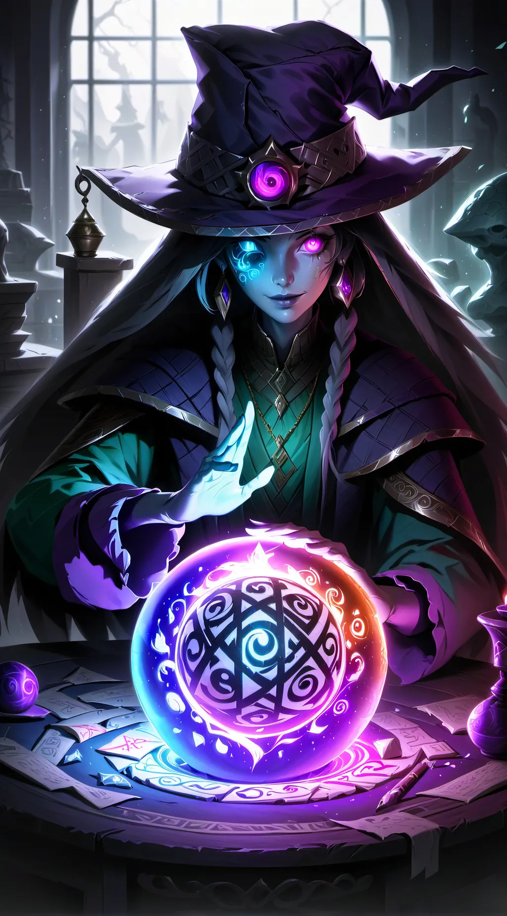 ai character: Selene background