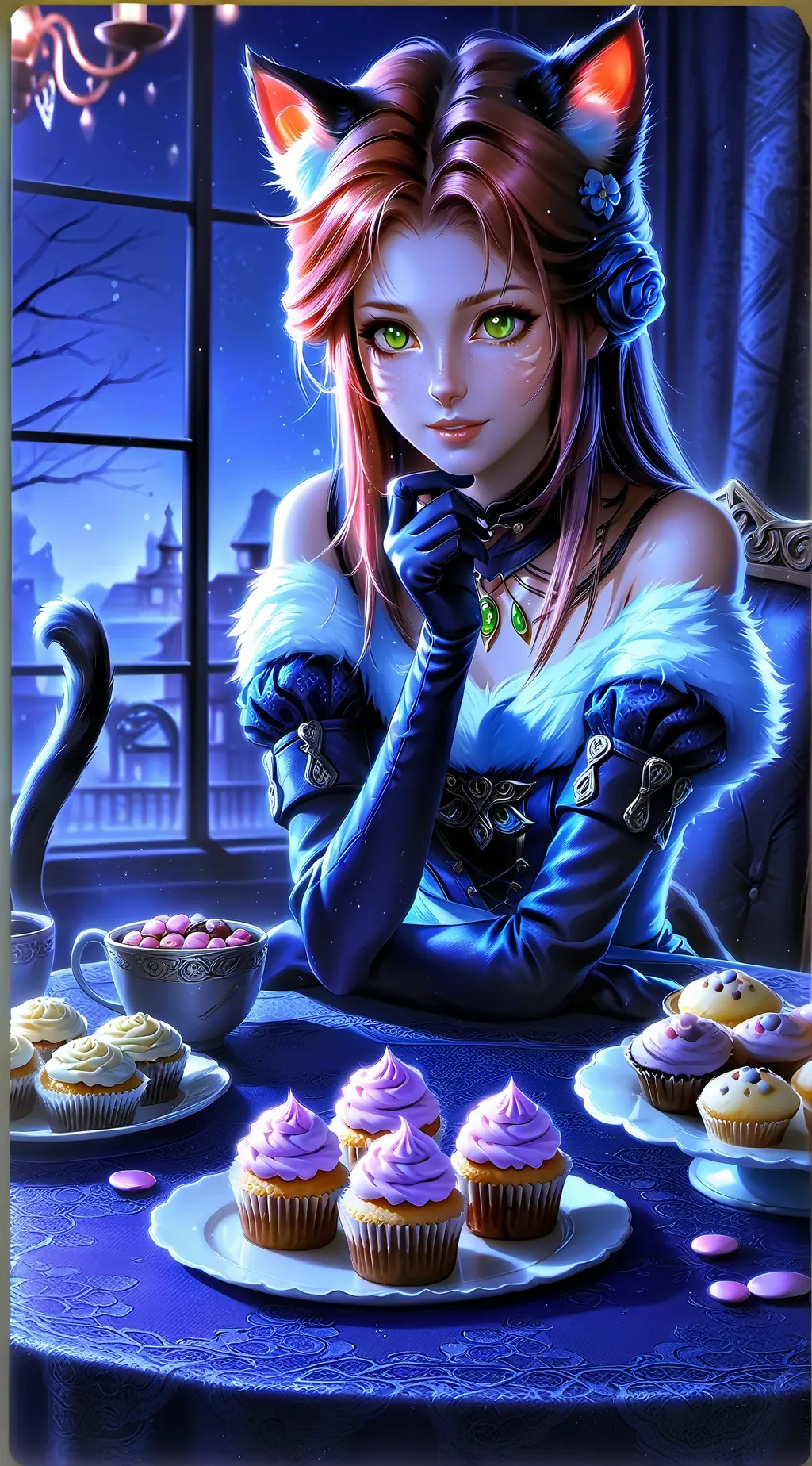 ai character: Keksi the Cat Spir background