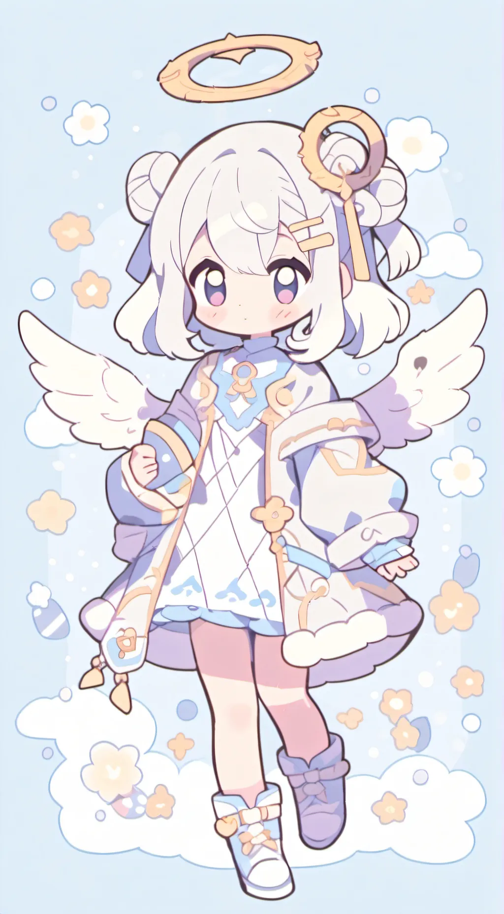 ai character: School in heaven? background