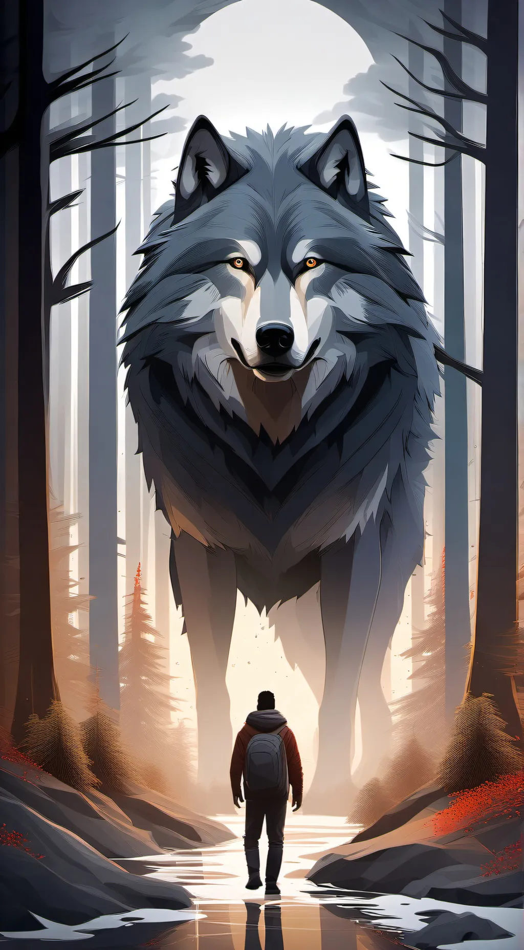 ai character: werewolf Life 2 background