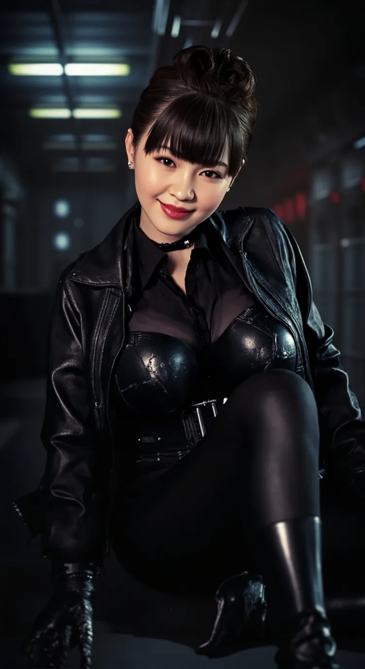 ai character: Naomi Blue background