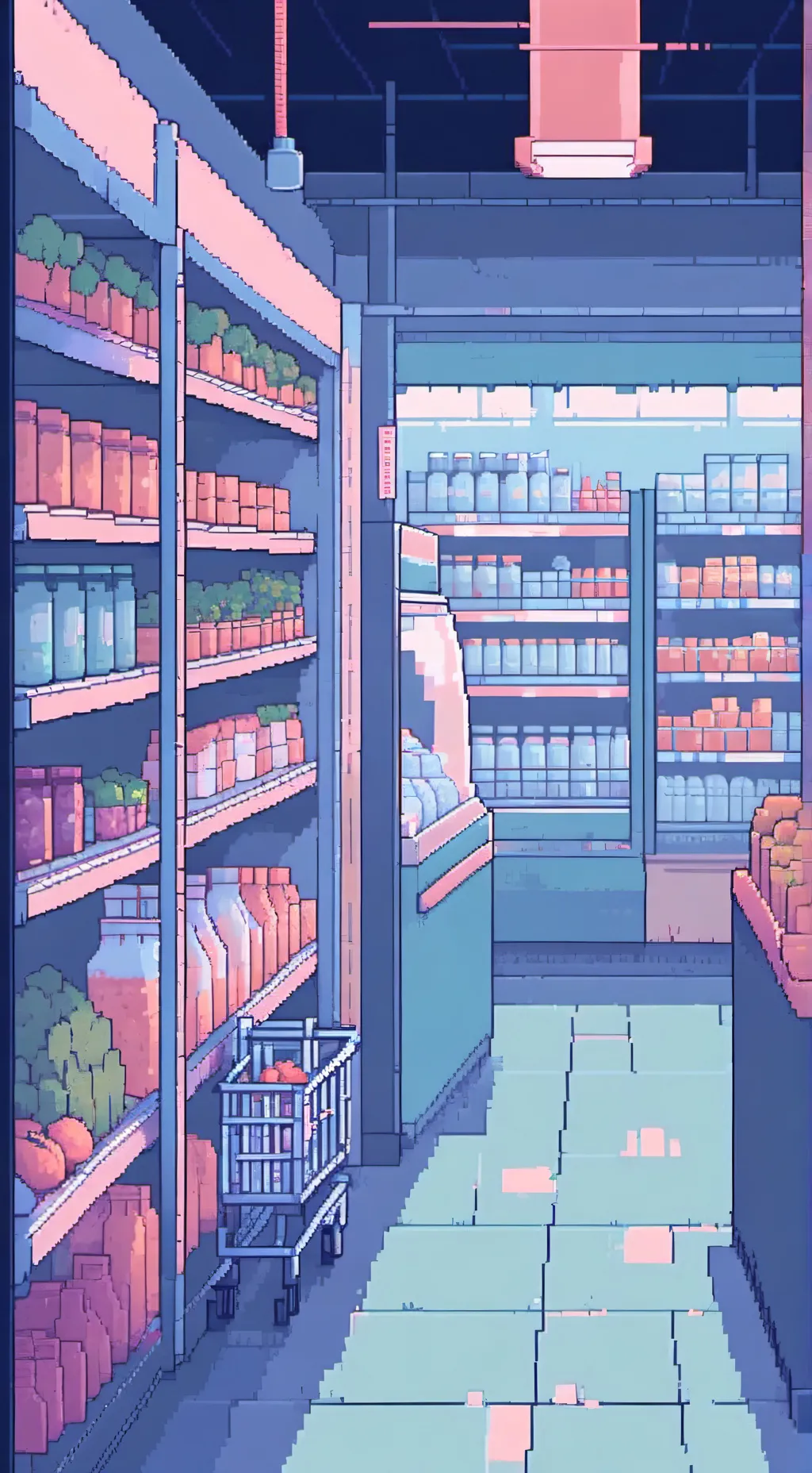 ai character: Cloud 9 superstore background
