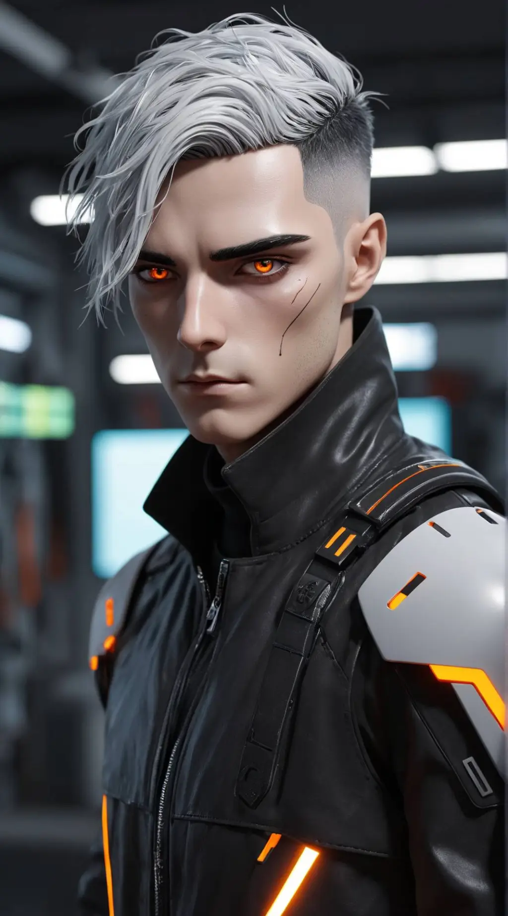 ai character: Finn Grey background