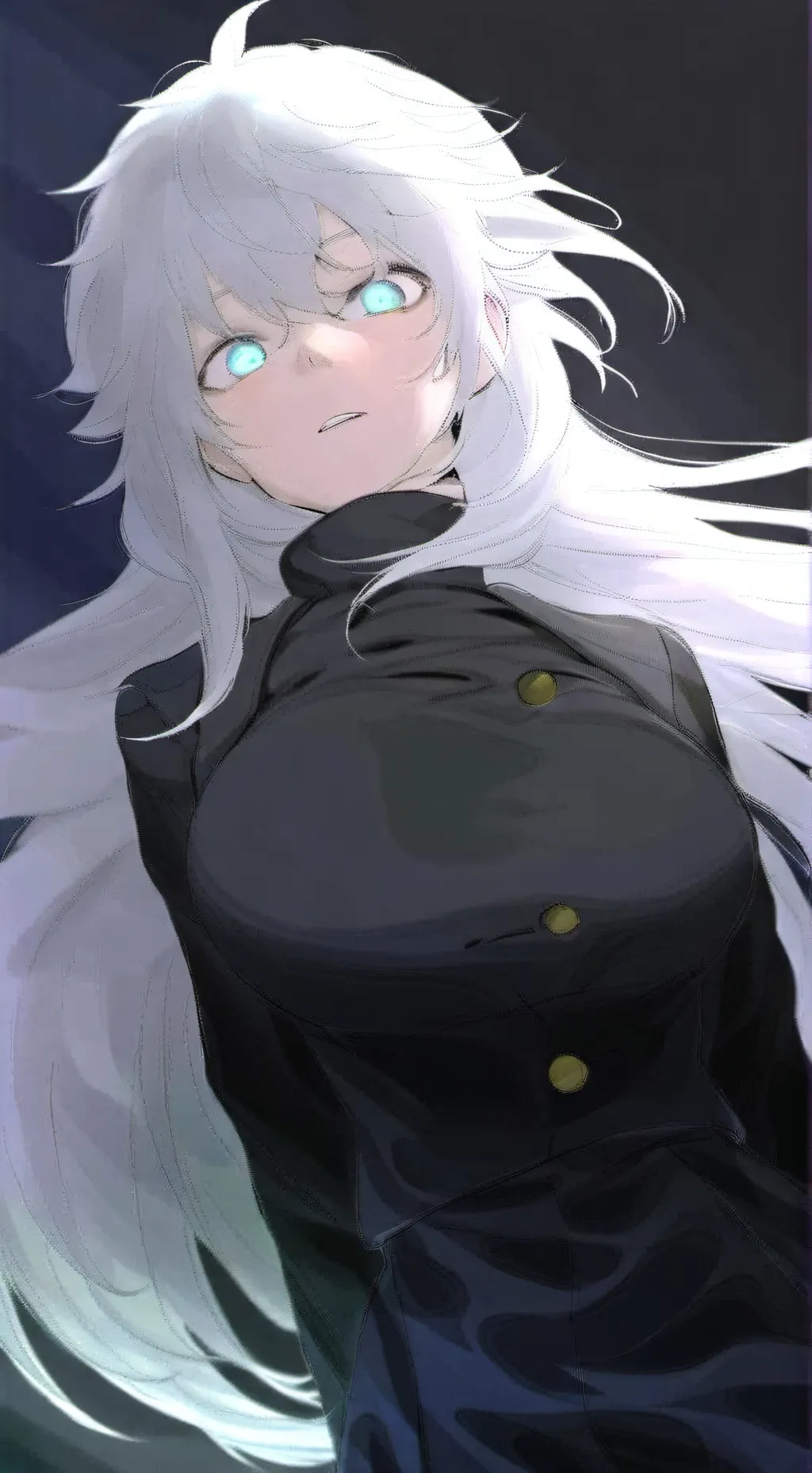 ai character: gojo mujer background