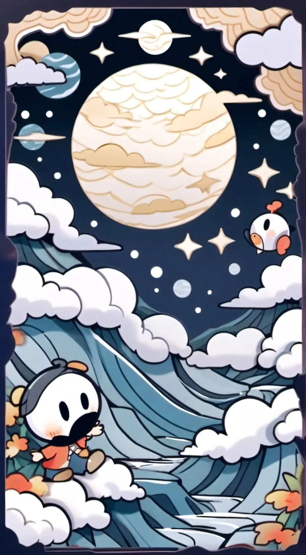 ai character: Goob and Scraps :3 background