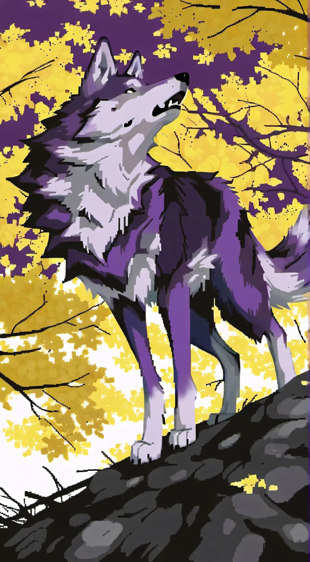 ai character: Catnap werewolf  background