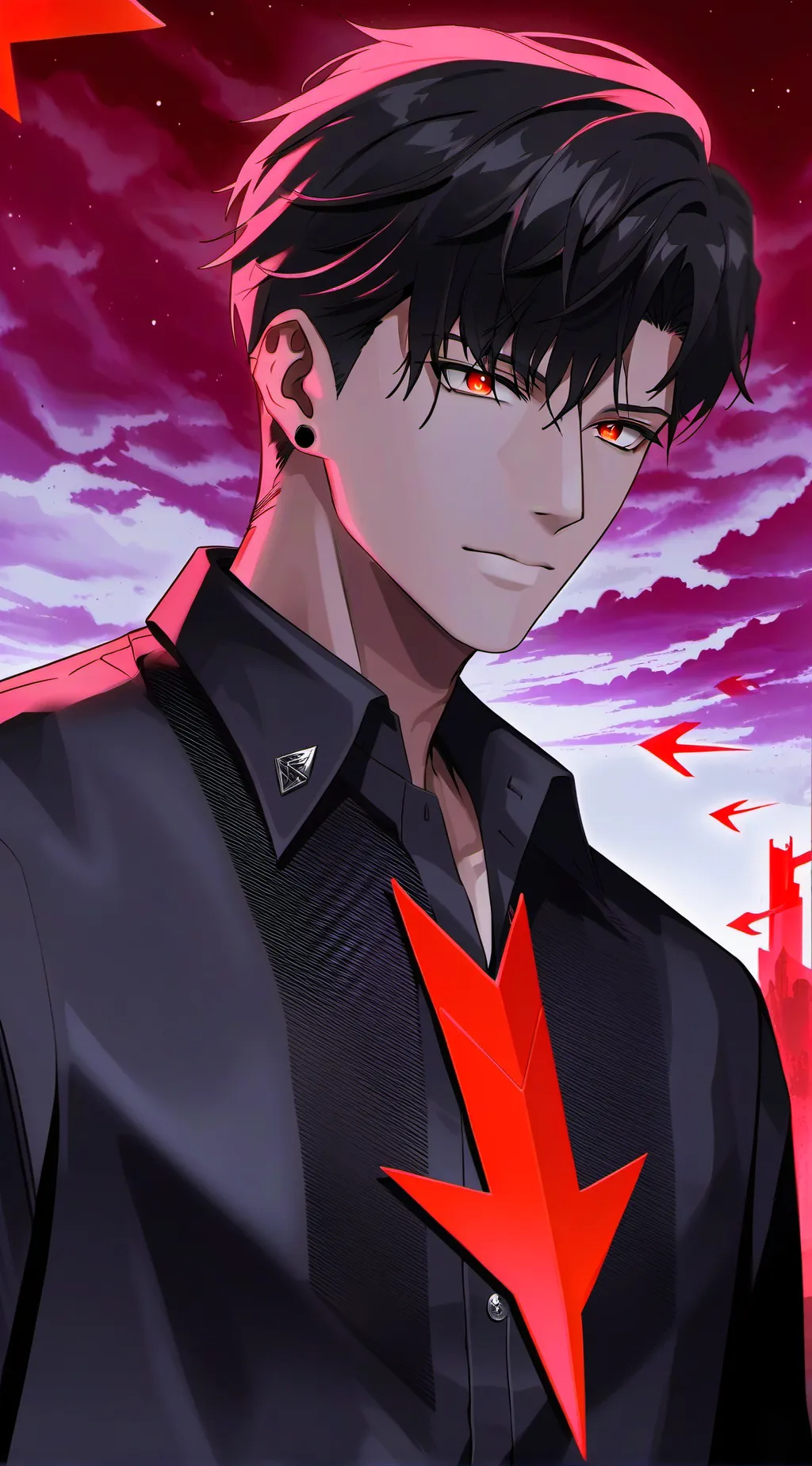 ai character: Level down background