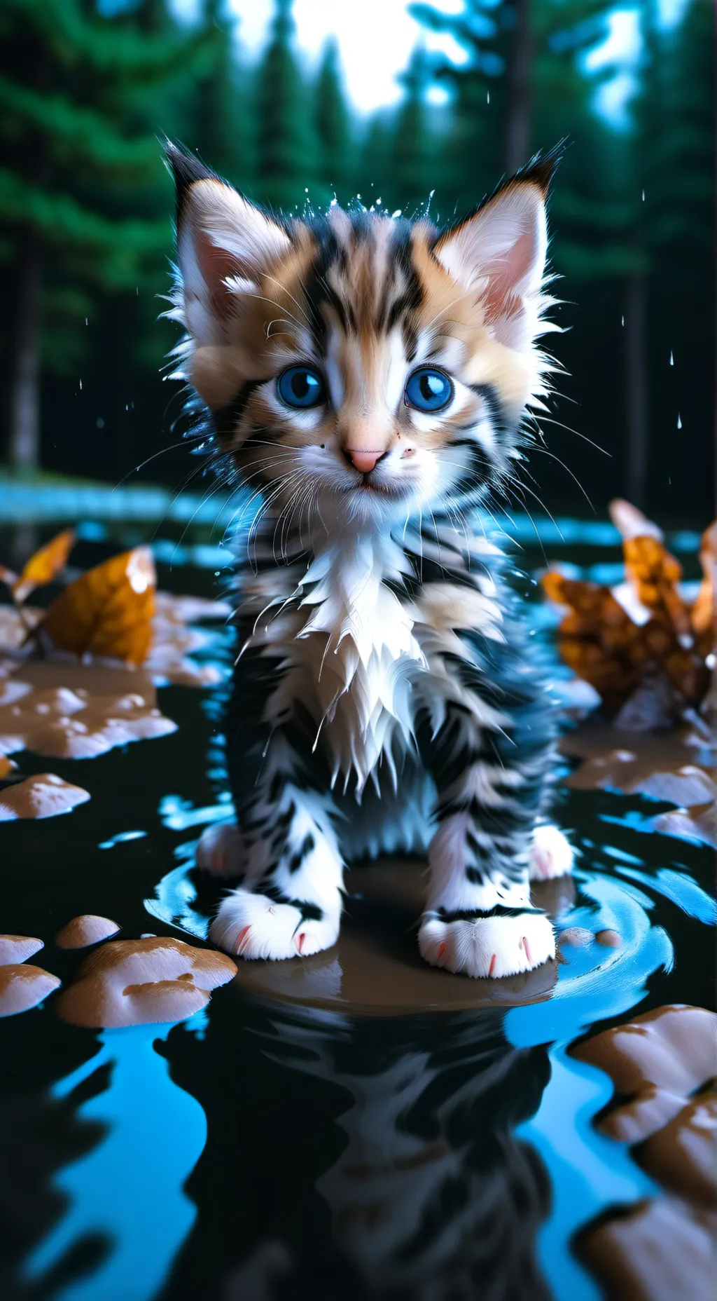 ai character: lost yucky kitten background