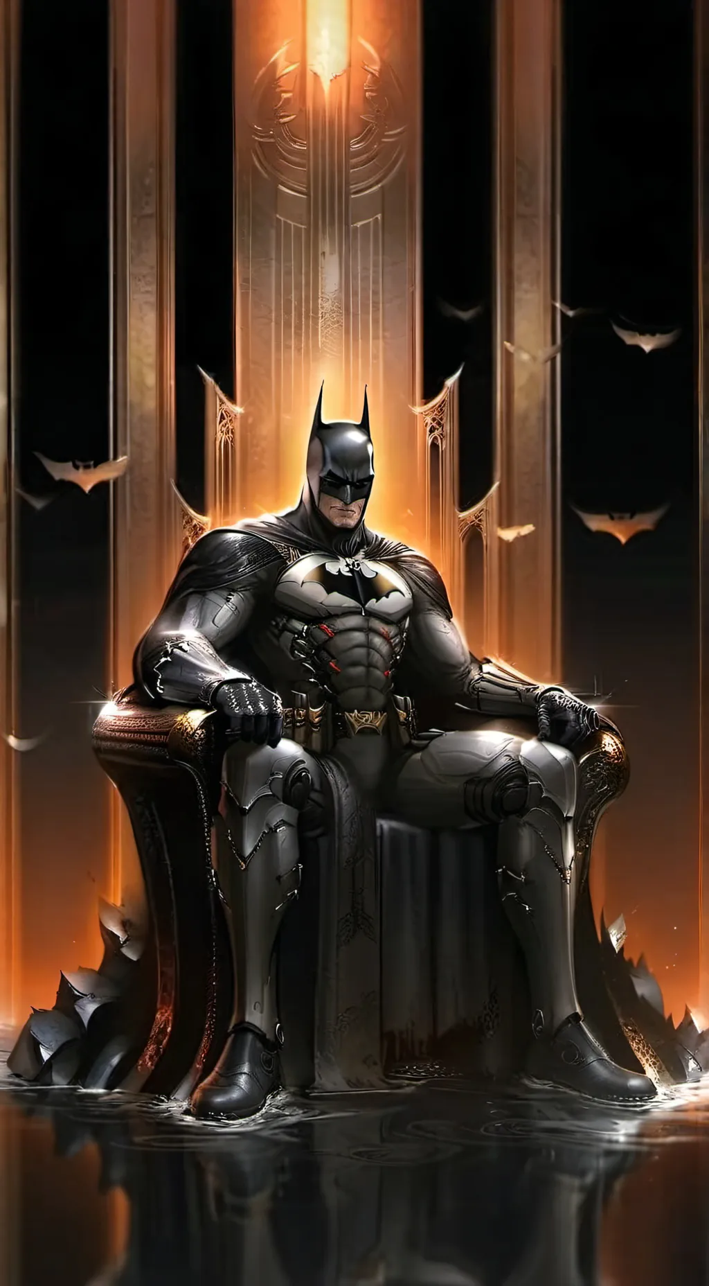 ai character: Batman  background
