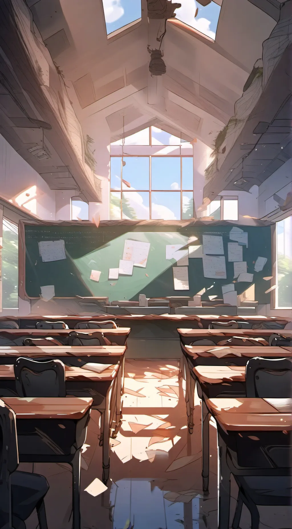ai character: MHA - Dorm Rooms background