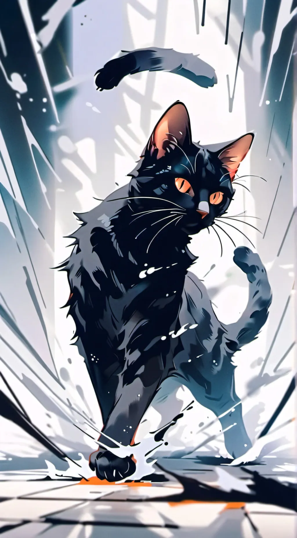 ai character: gato de chill🤟 background