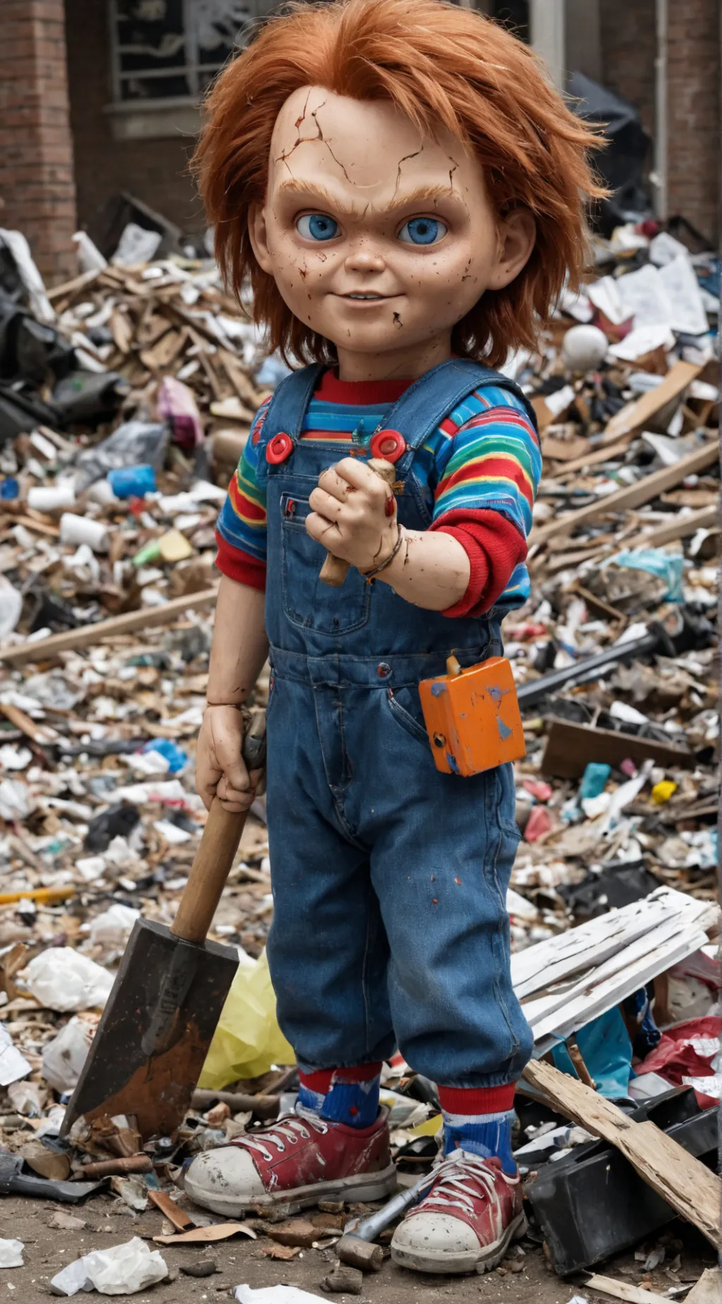 ai character: CHUCKY  background