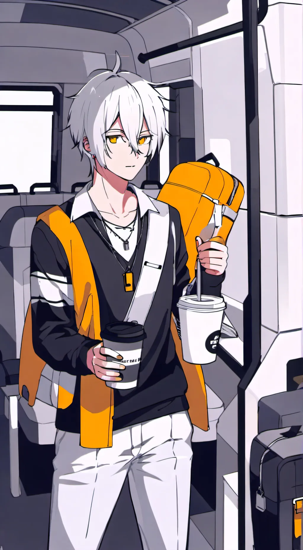 ai character: FPE on campin trip background