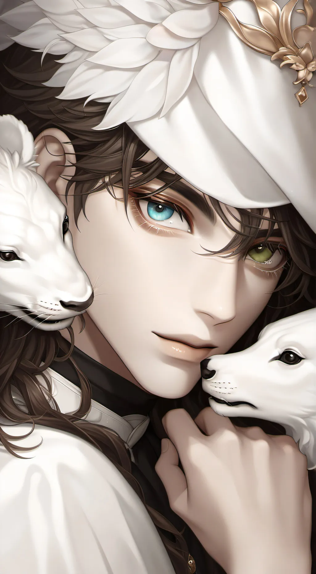 ai character: leonardo background