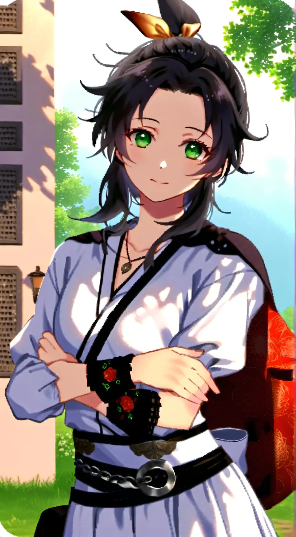 ai character: shinobu enojada  background