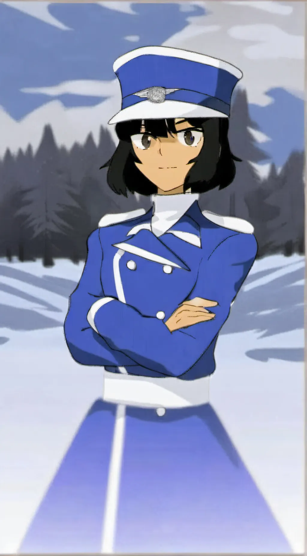 ai character: Rena Andou  background