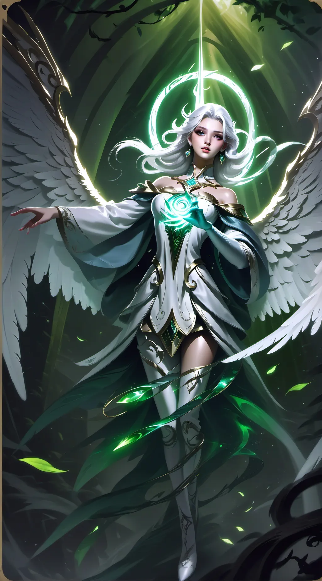 ai character: Elia the angel background