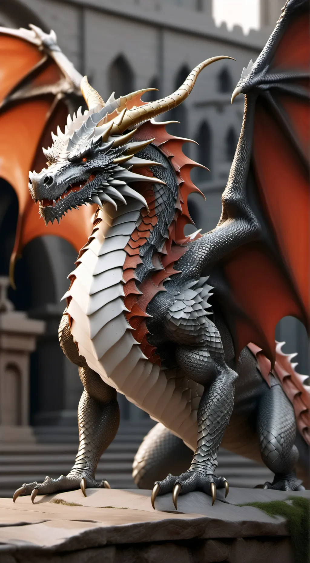 ai character: the  god dragon background