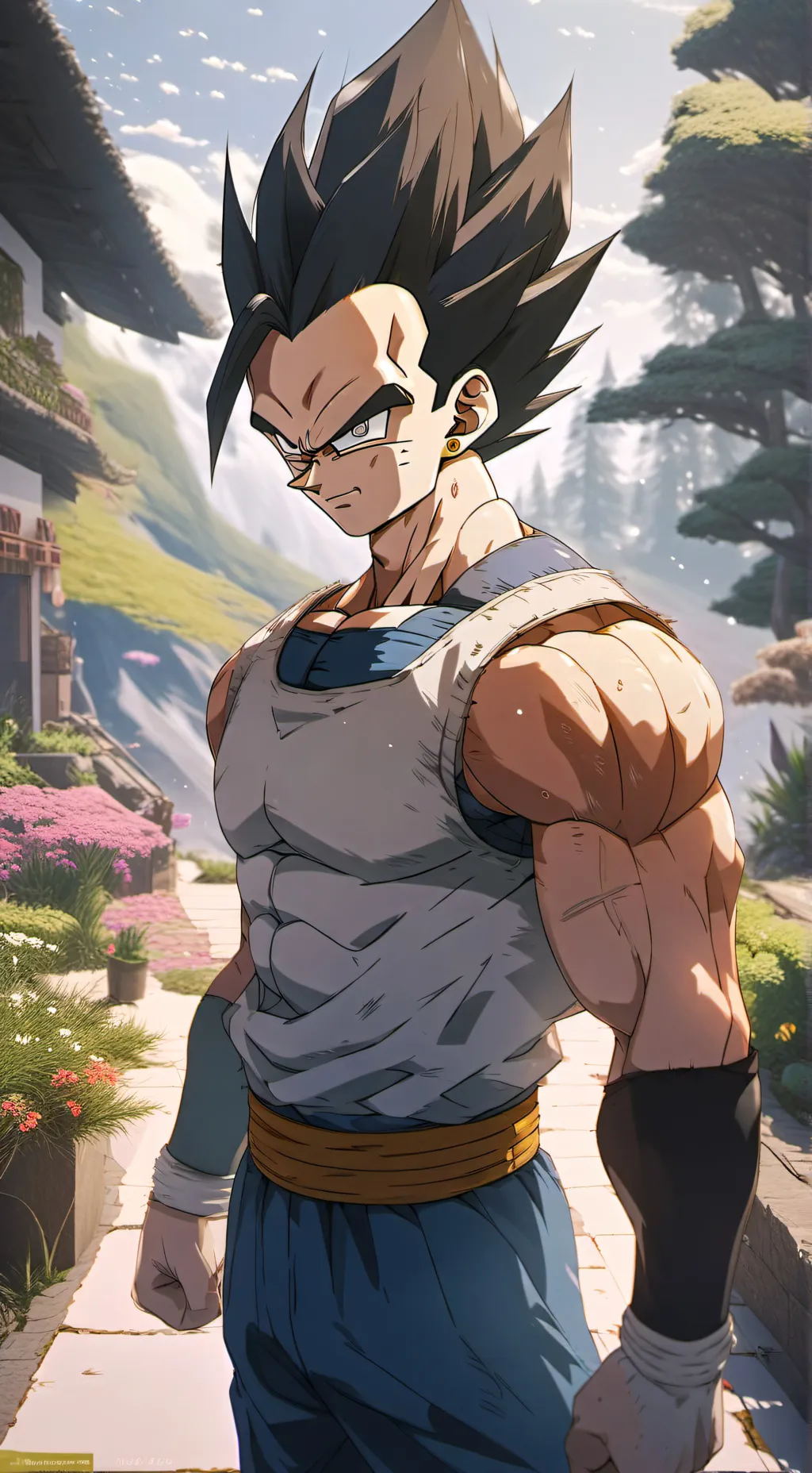 ai character: Vegeta background
