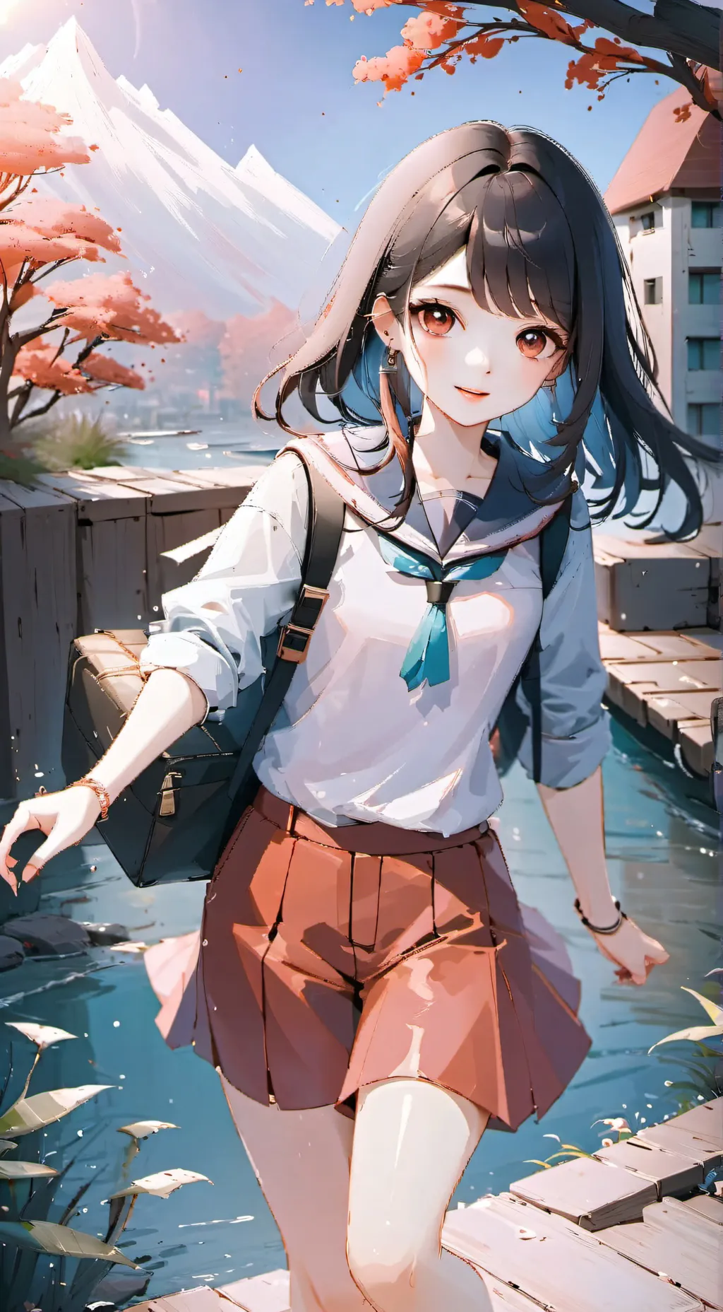 ai character: Girls dresscode background