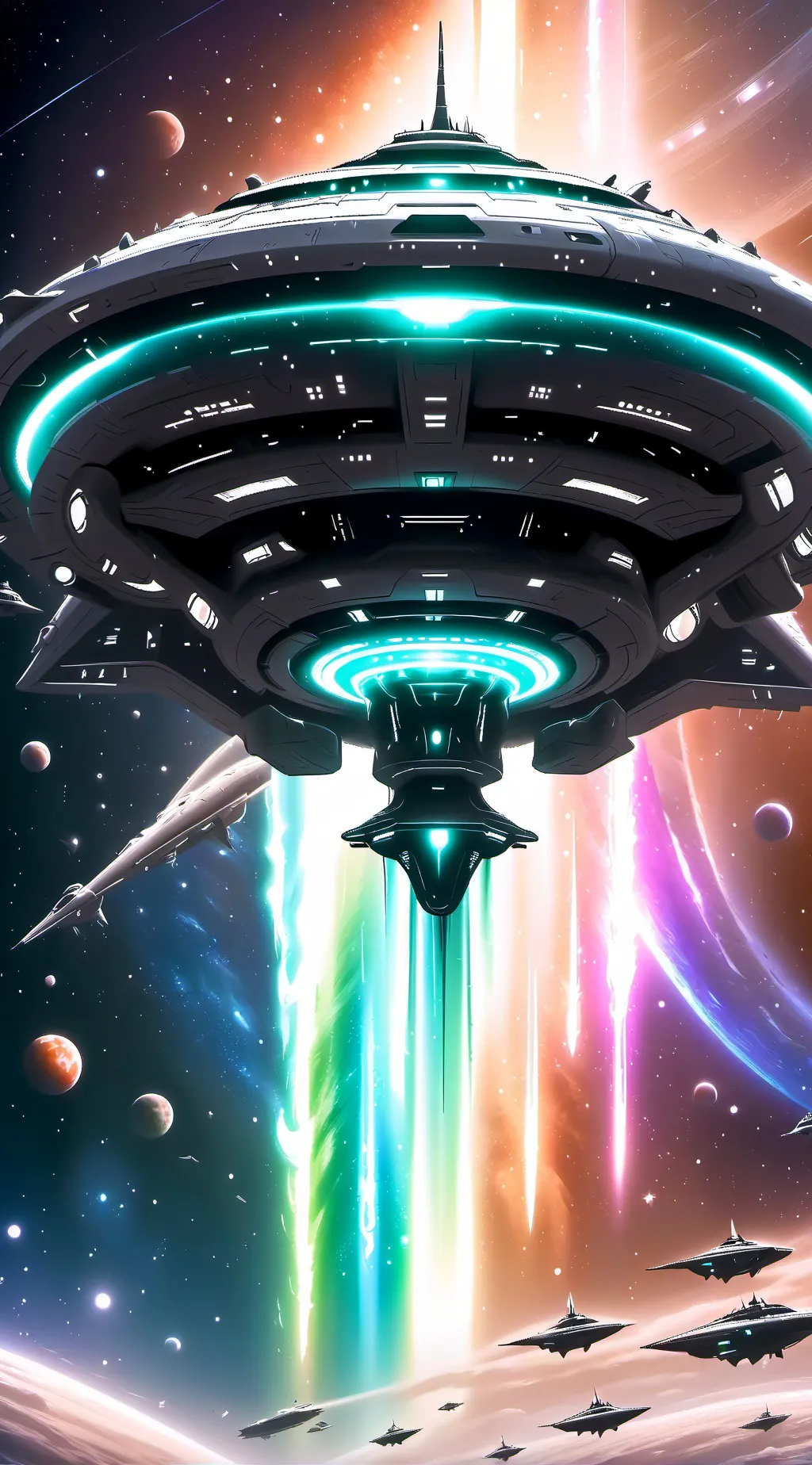 ai character: Space voyage  background