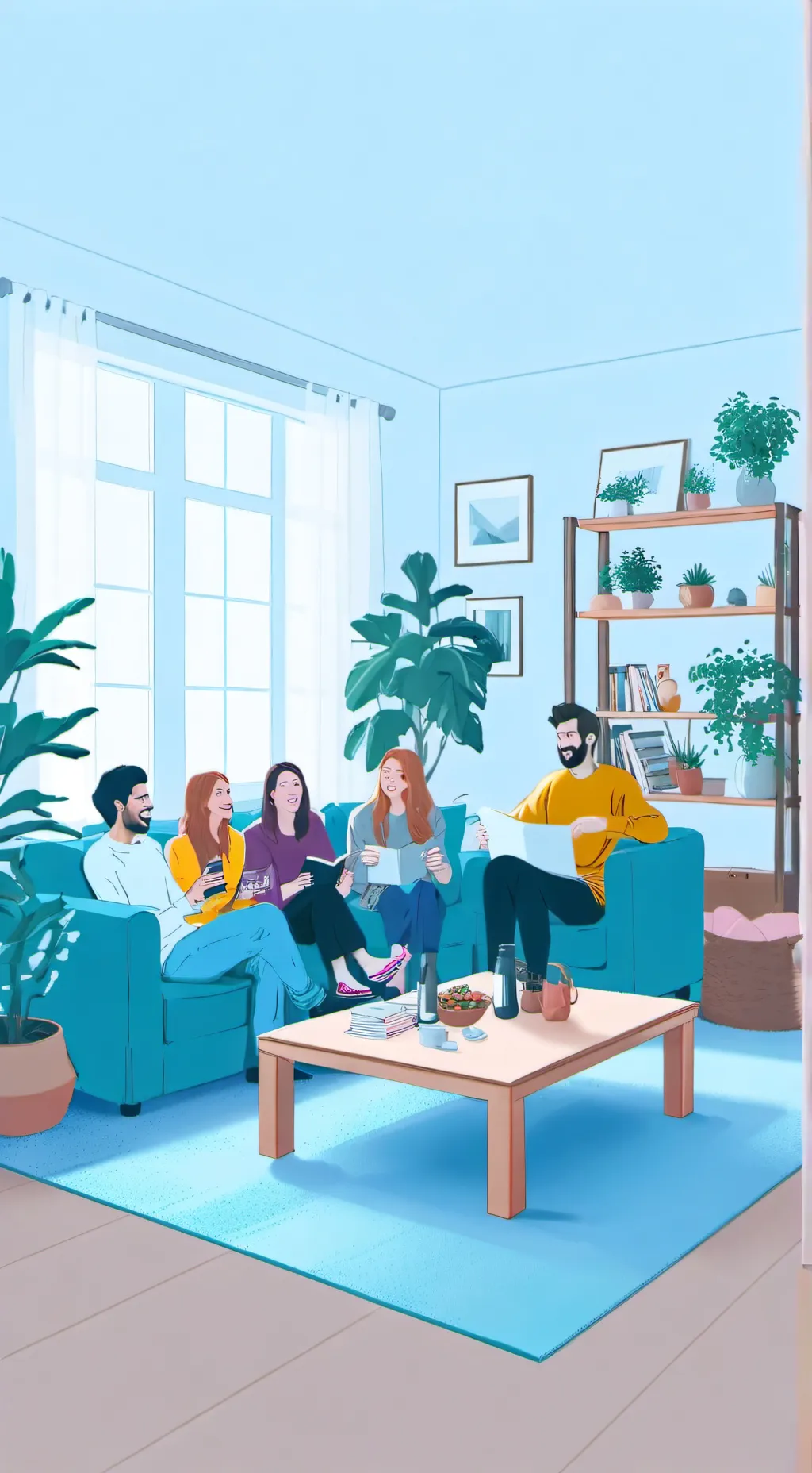 ai character: Gs sleepover! background