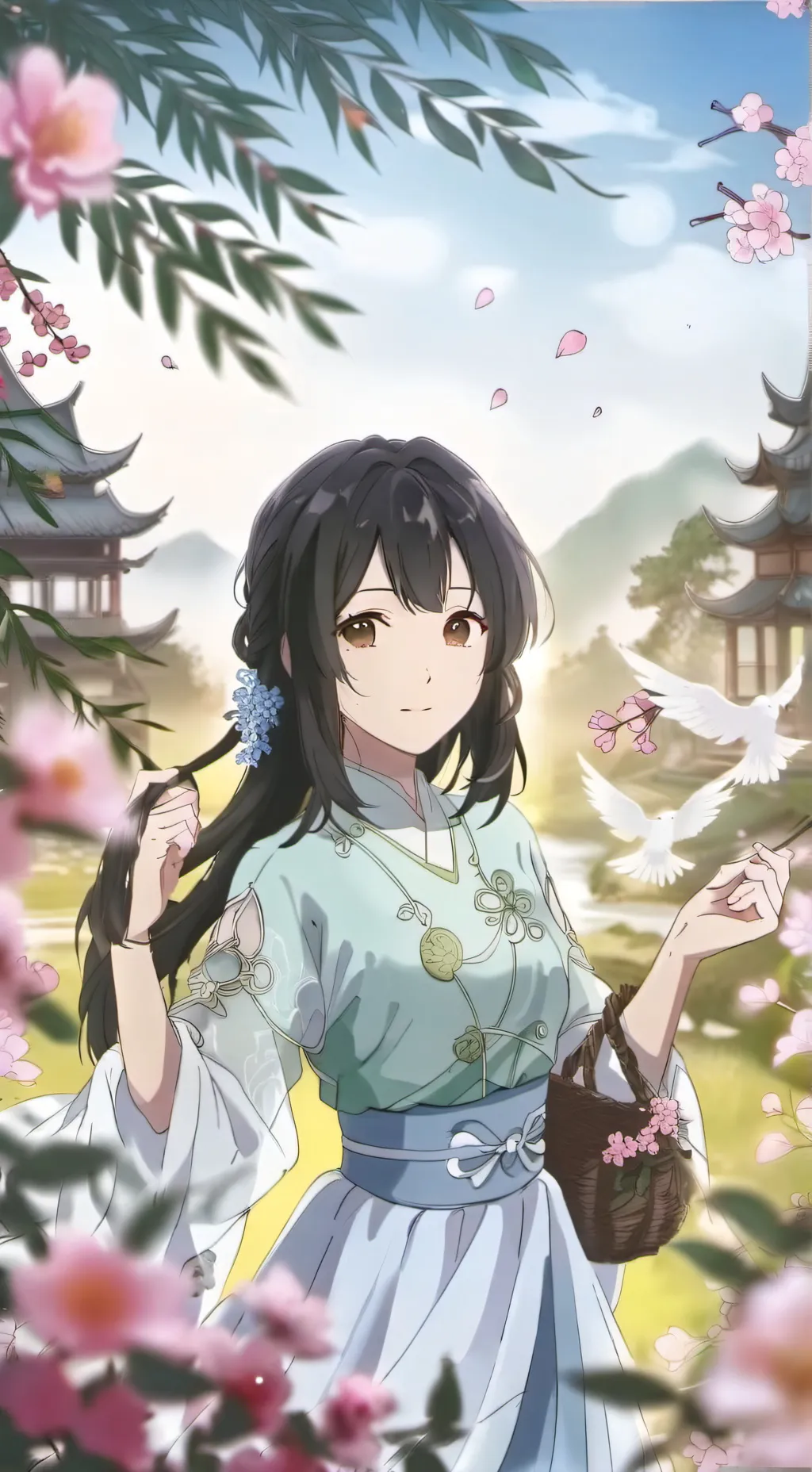 ai character: 夏希希 background