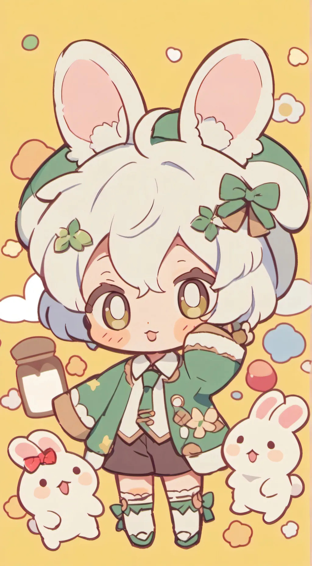 ai character: Fluff background