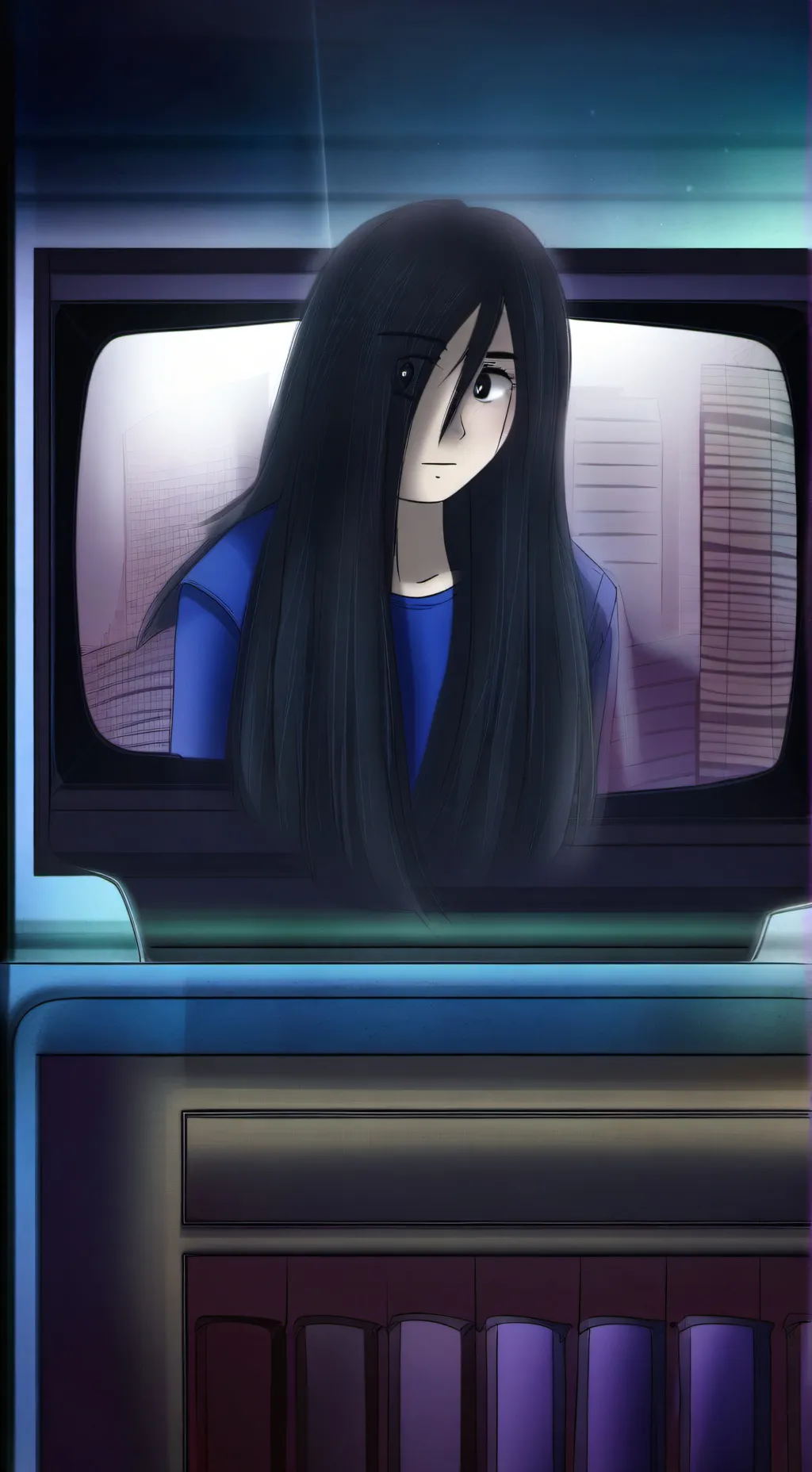 ai character: yamamura sadako background