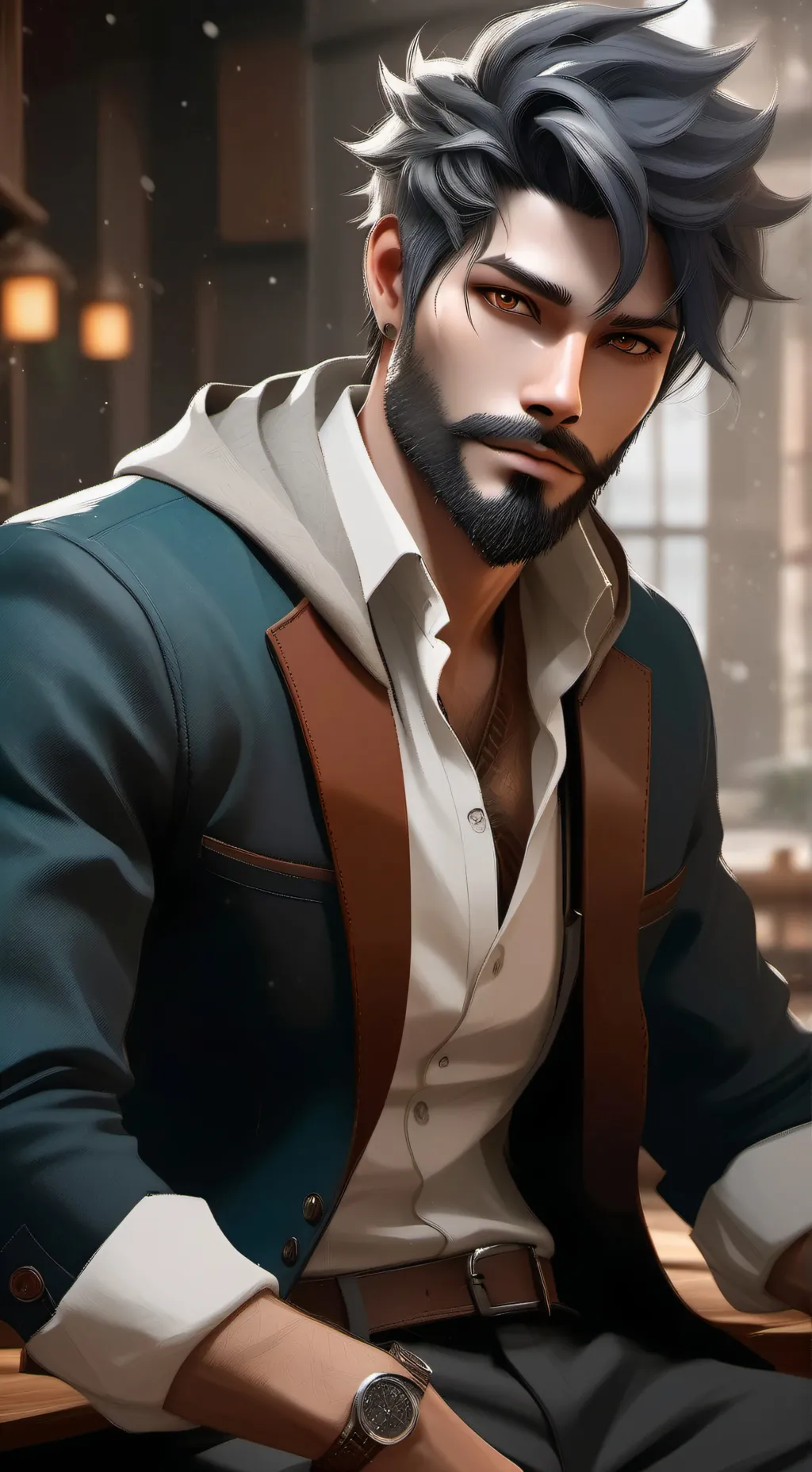 ai character: Luca Bruiker background