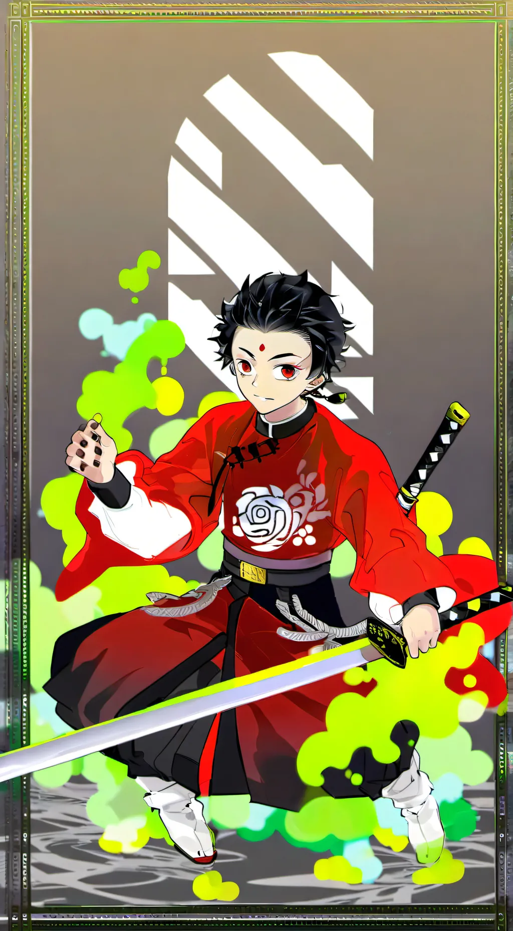 ai character: ds/kny background
