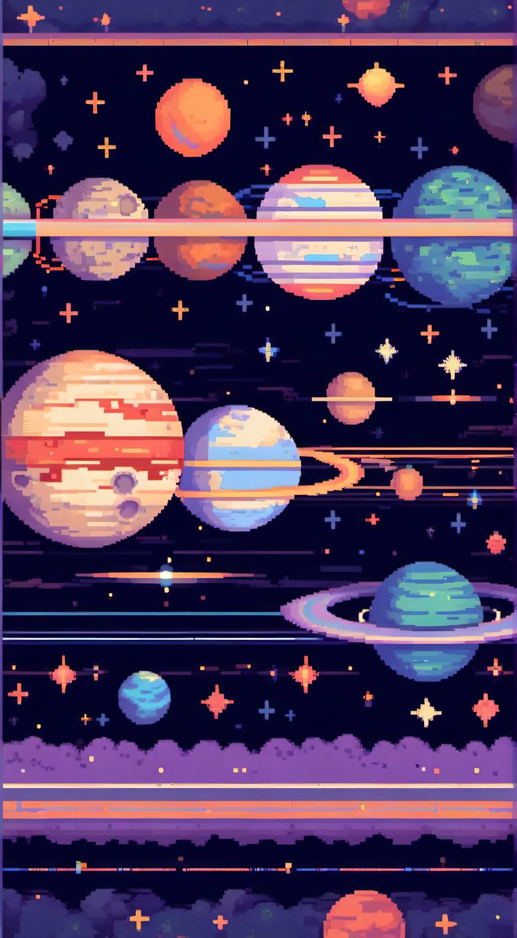 ai character: Solar system background