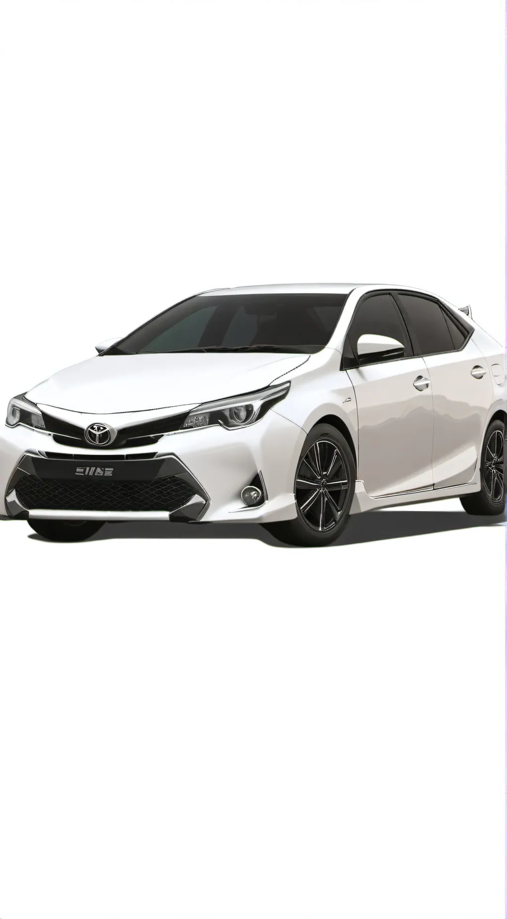 ai character:  toyota corolla background