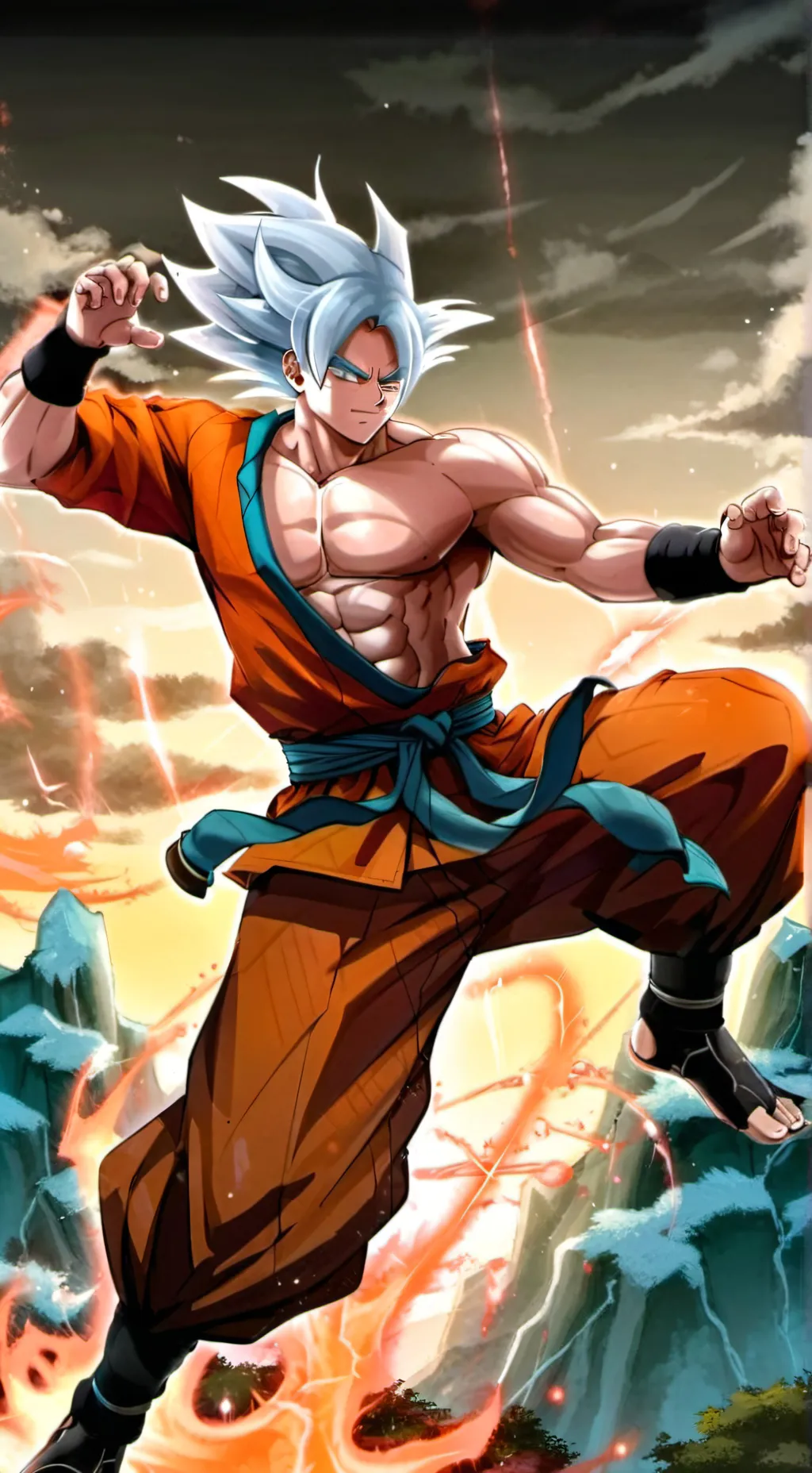 ai character: son goku background