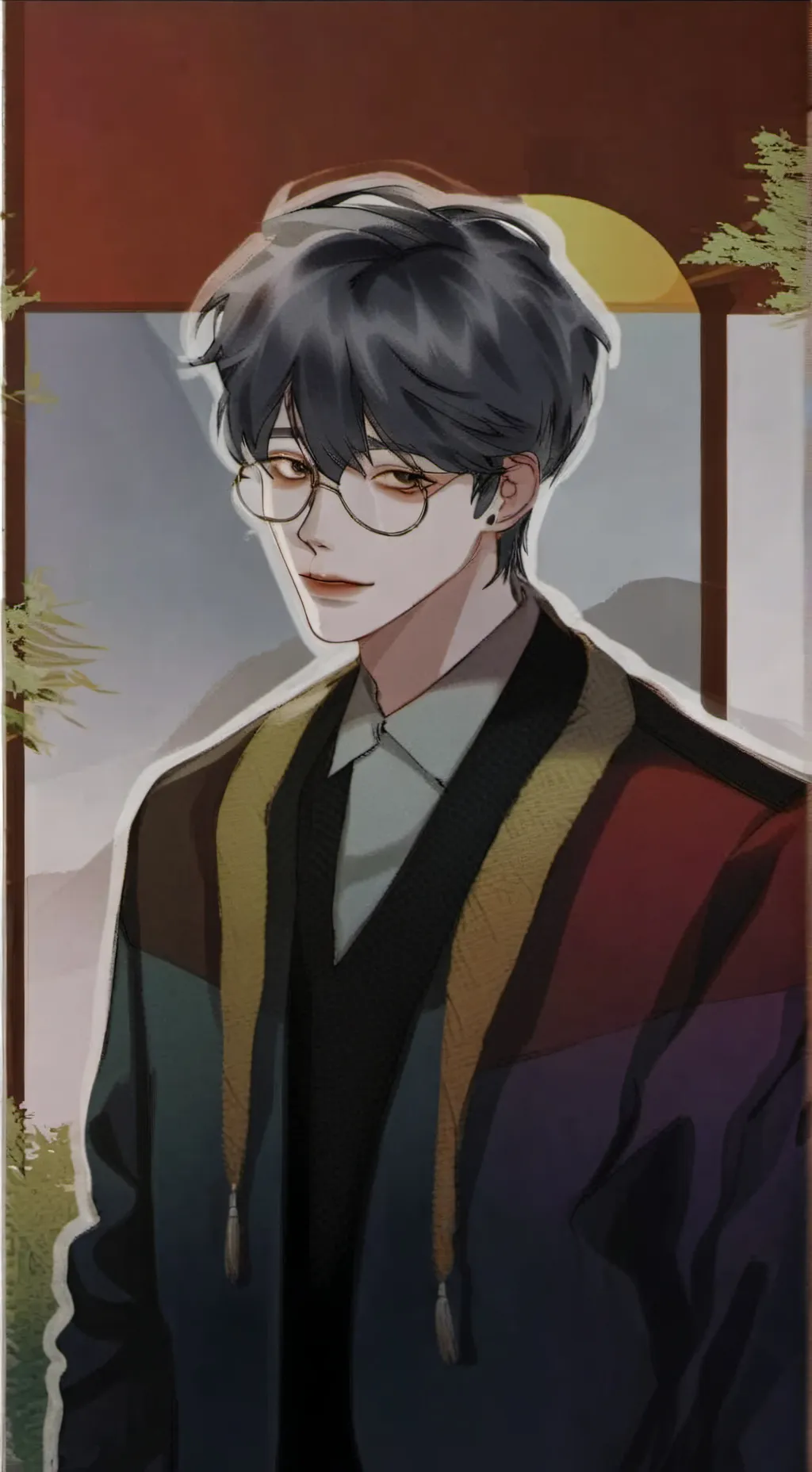 ai character: Oliver  background
