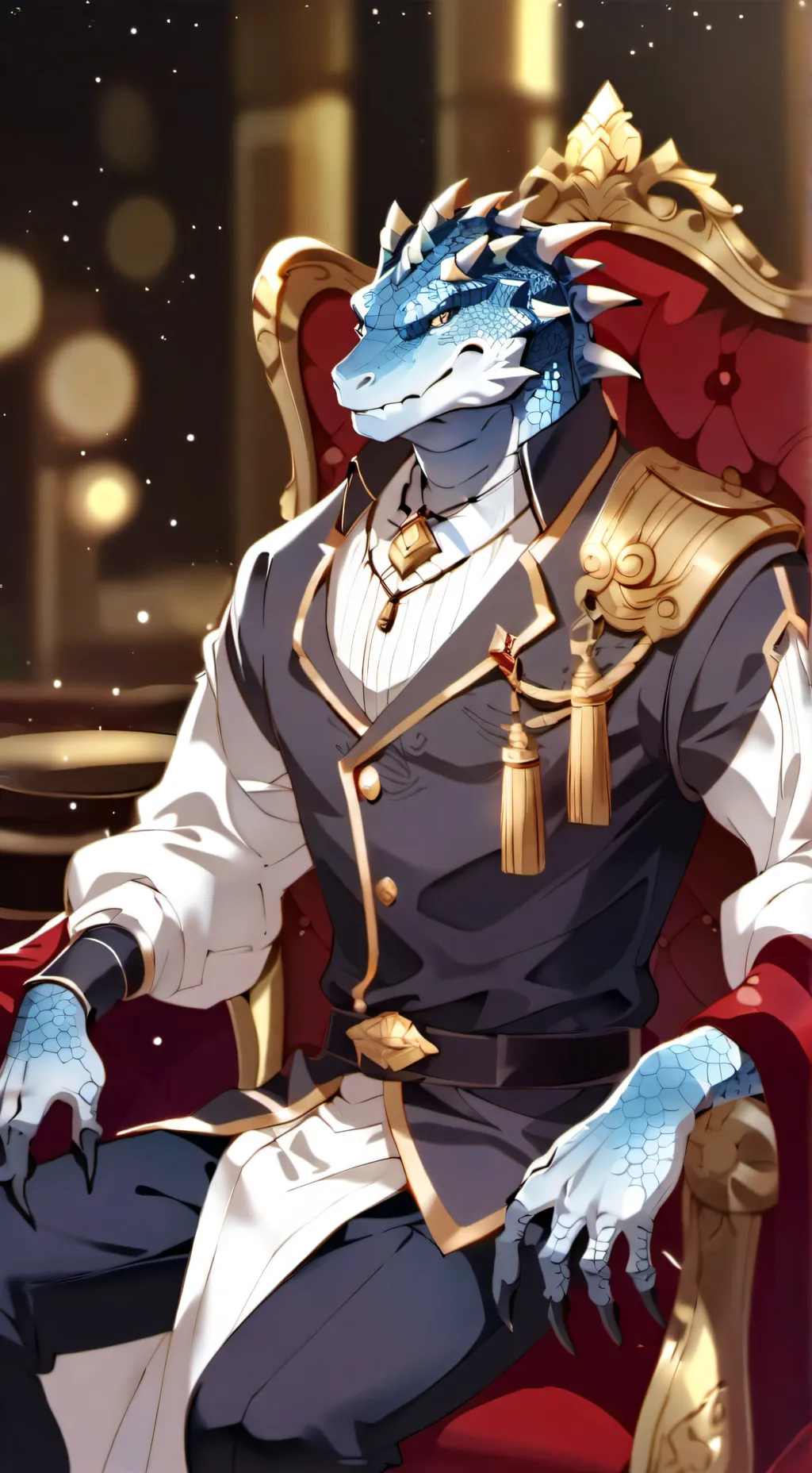 ai character: king of lizard background