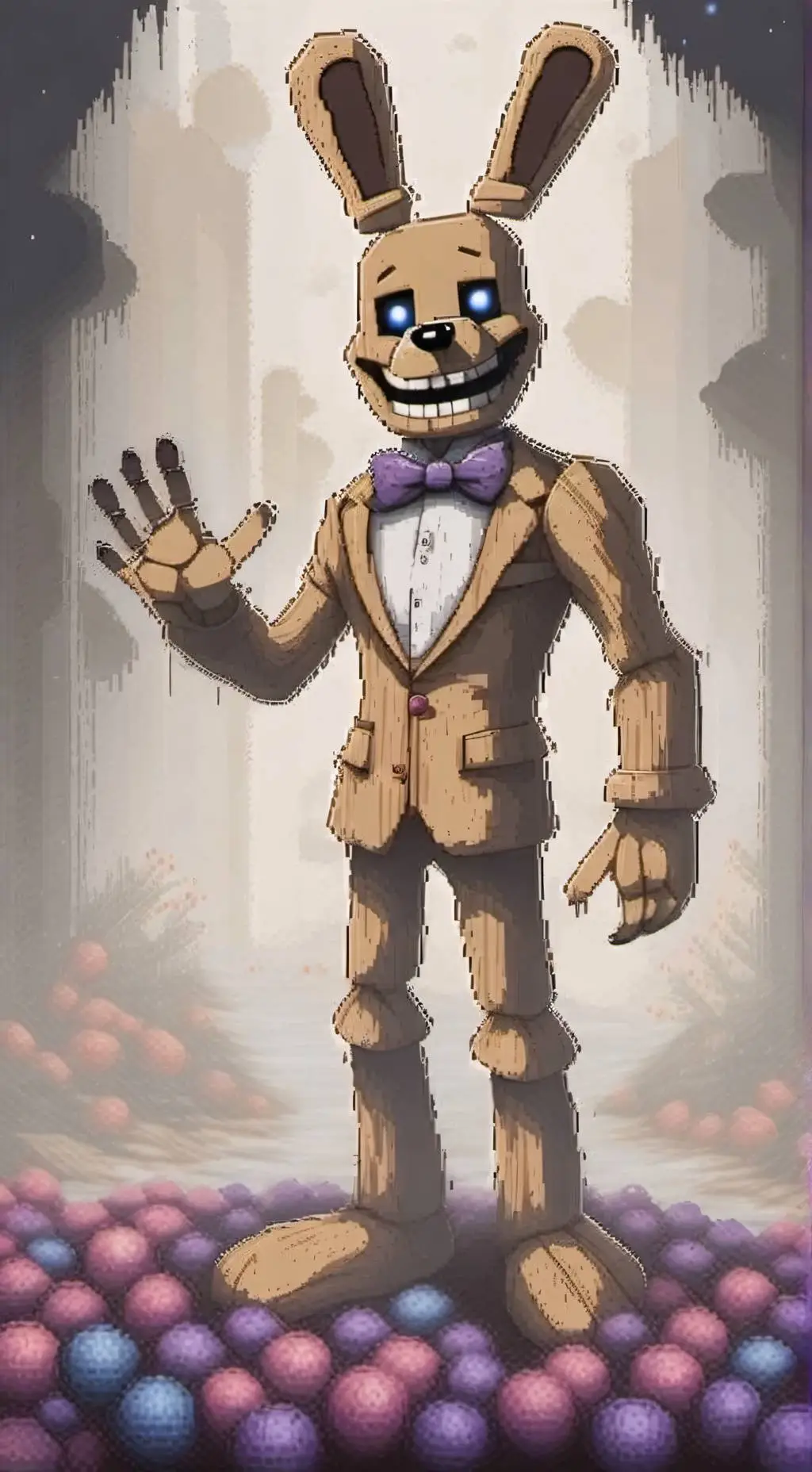 ai character: Spring Bonnie ITP background