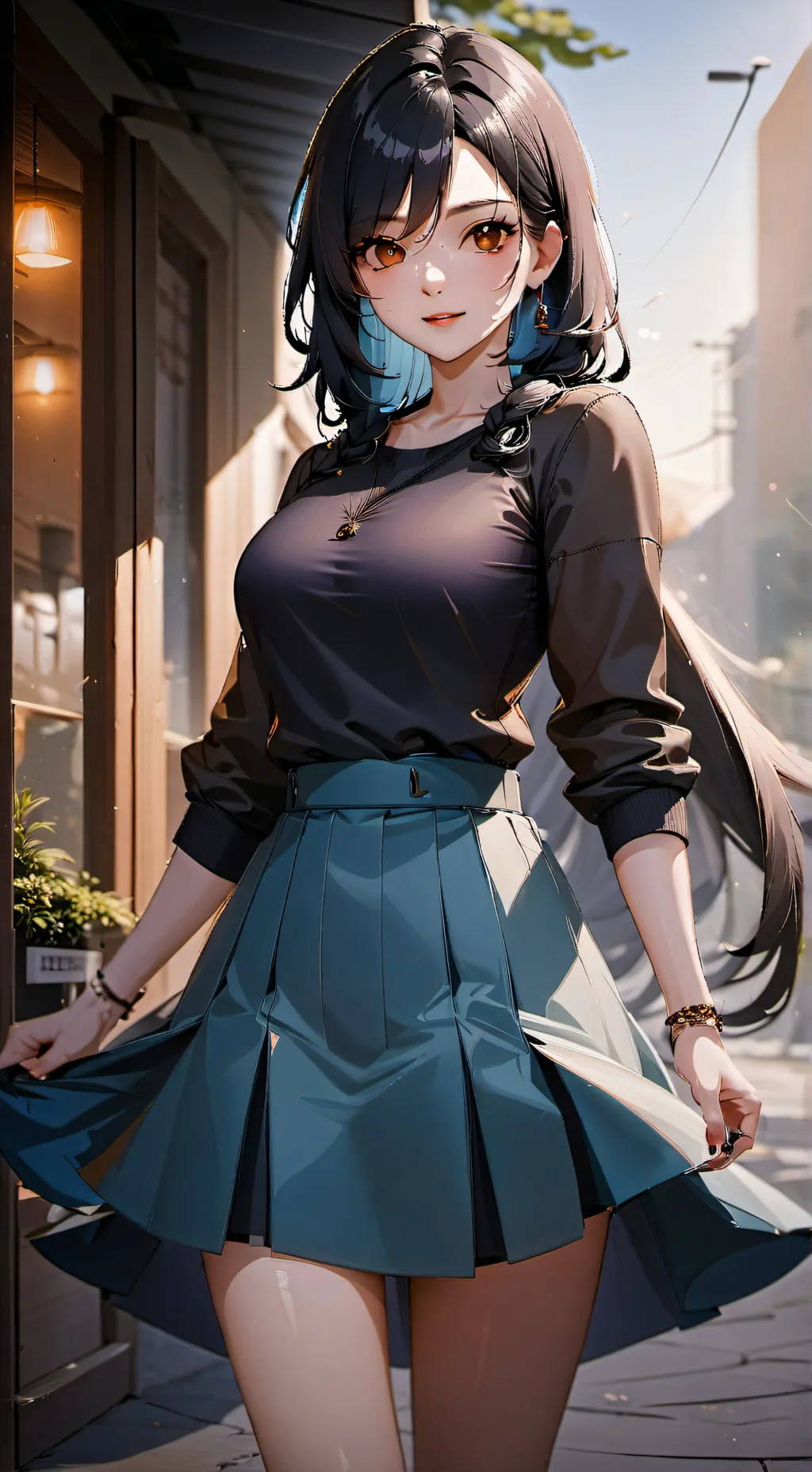 ai character: Lina  background