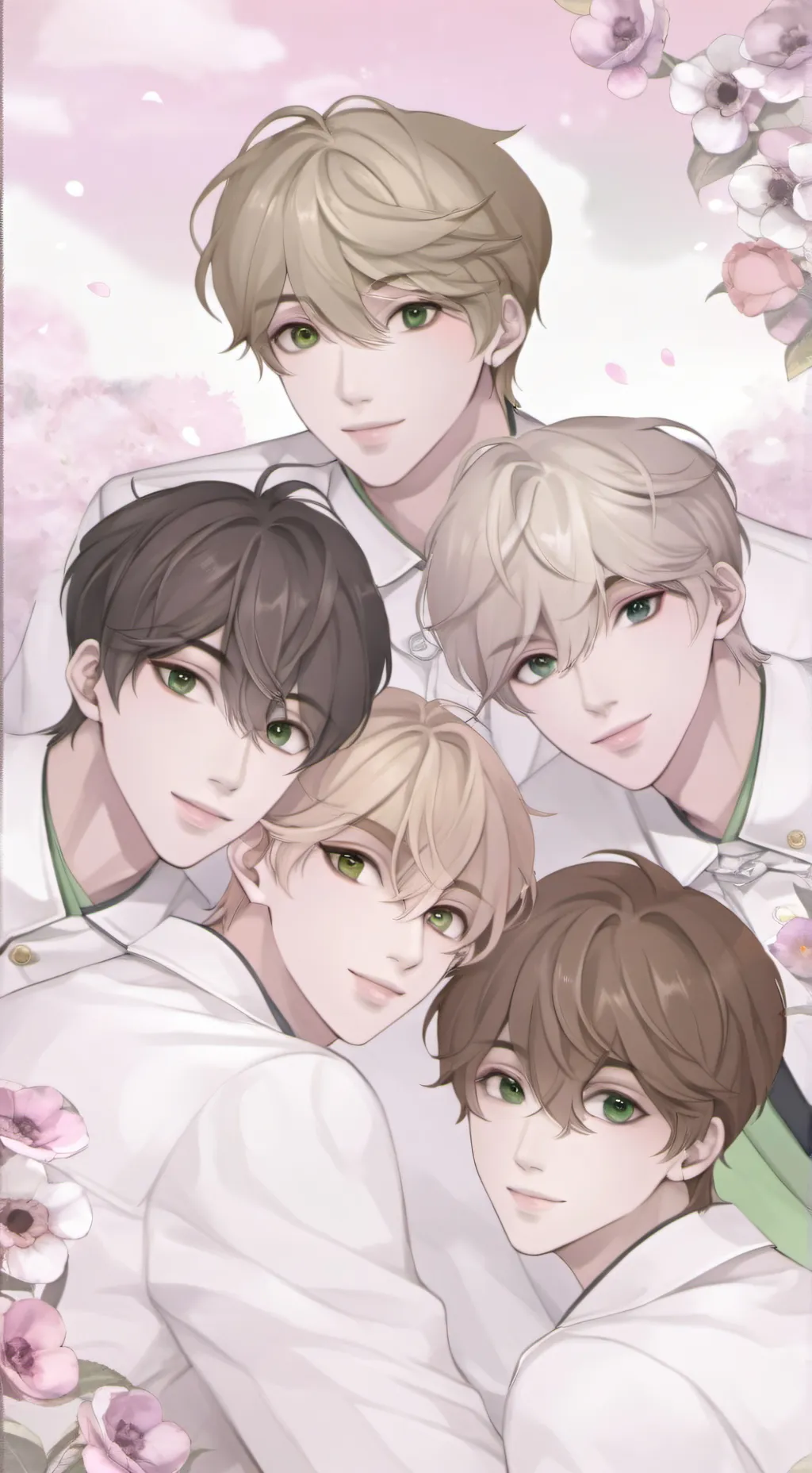 ai character: Boy friend group 🤠 background