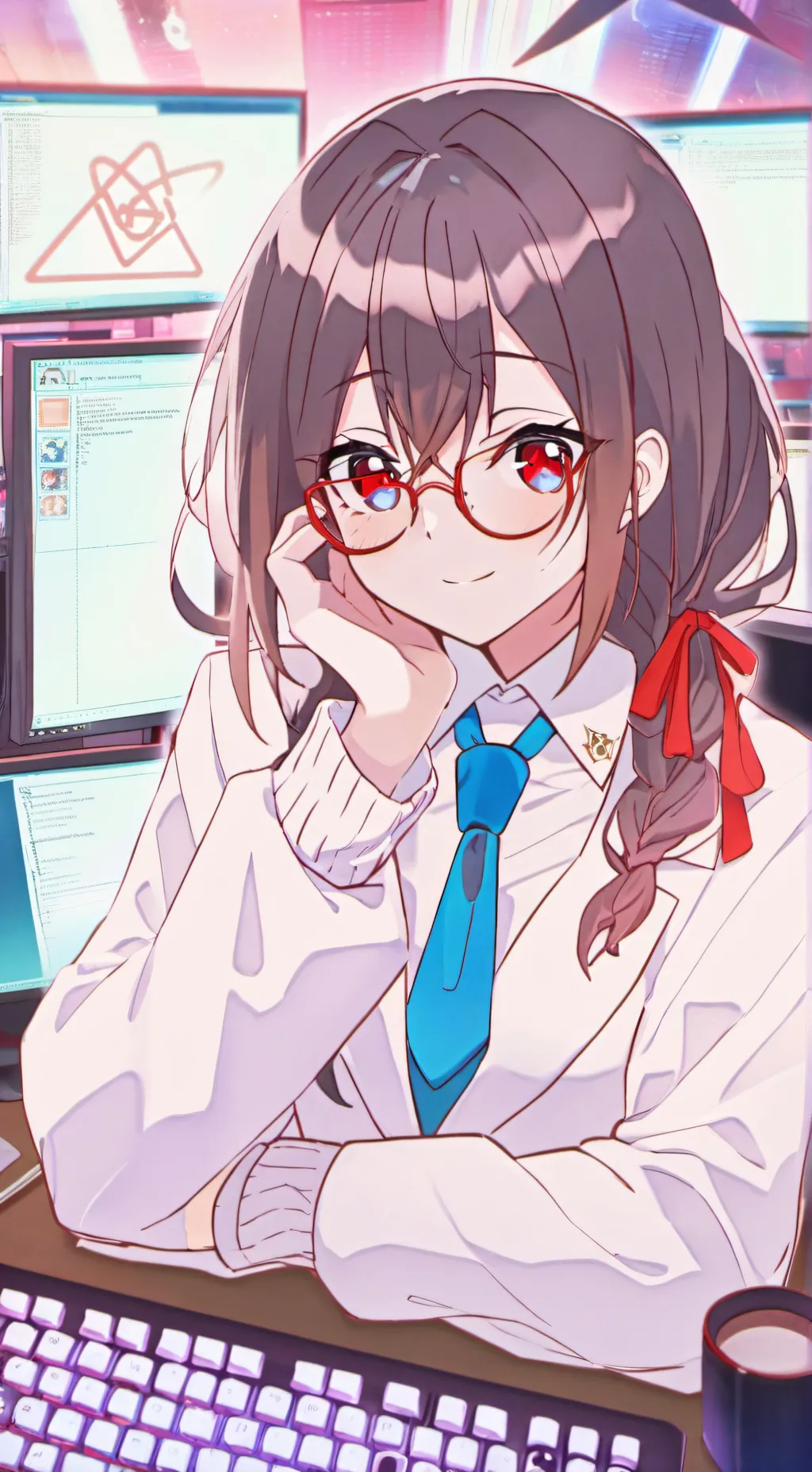 ai character: la puta con caca background