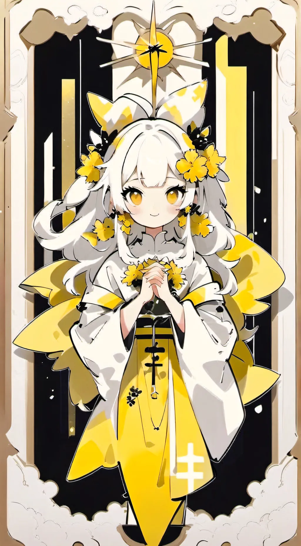 ai character: Guess pride flag  background