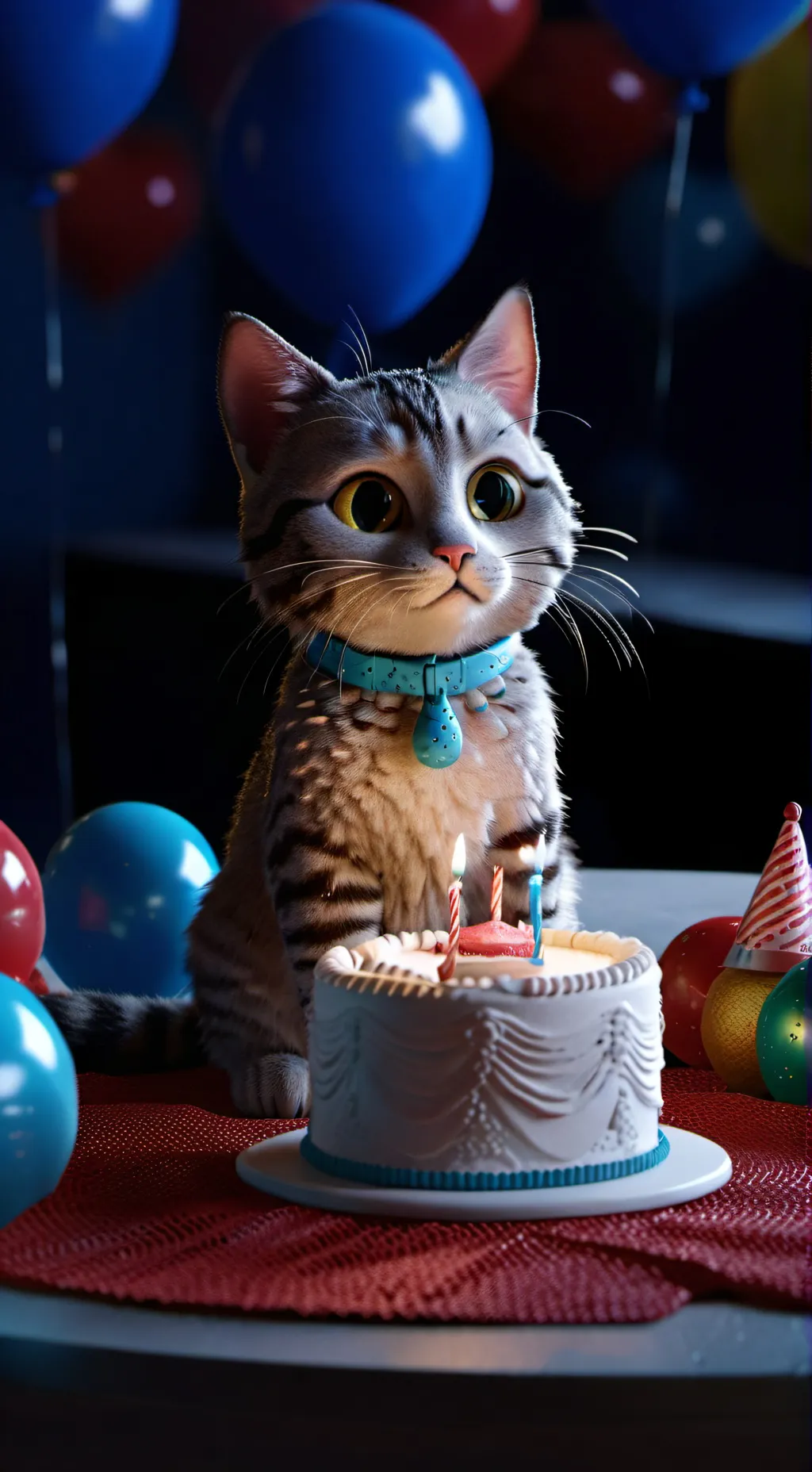 ai character: kitten  background